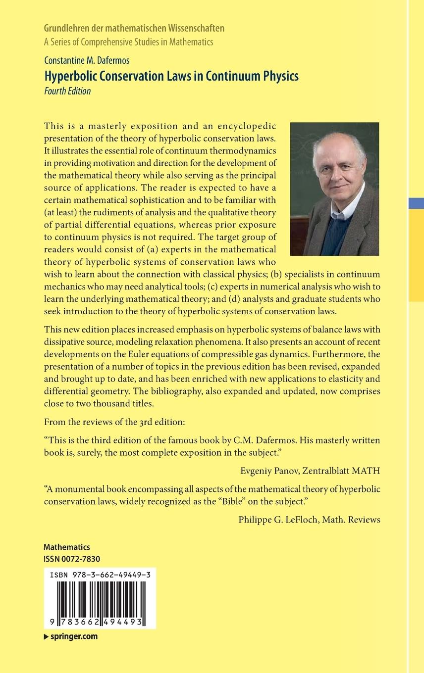 Rückseitencover Hyperbolic Conservation Laws in Continuum Physics
