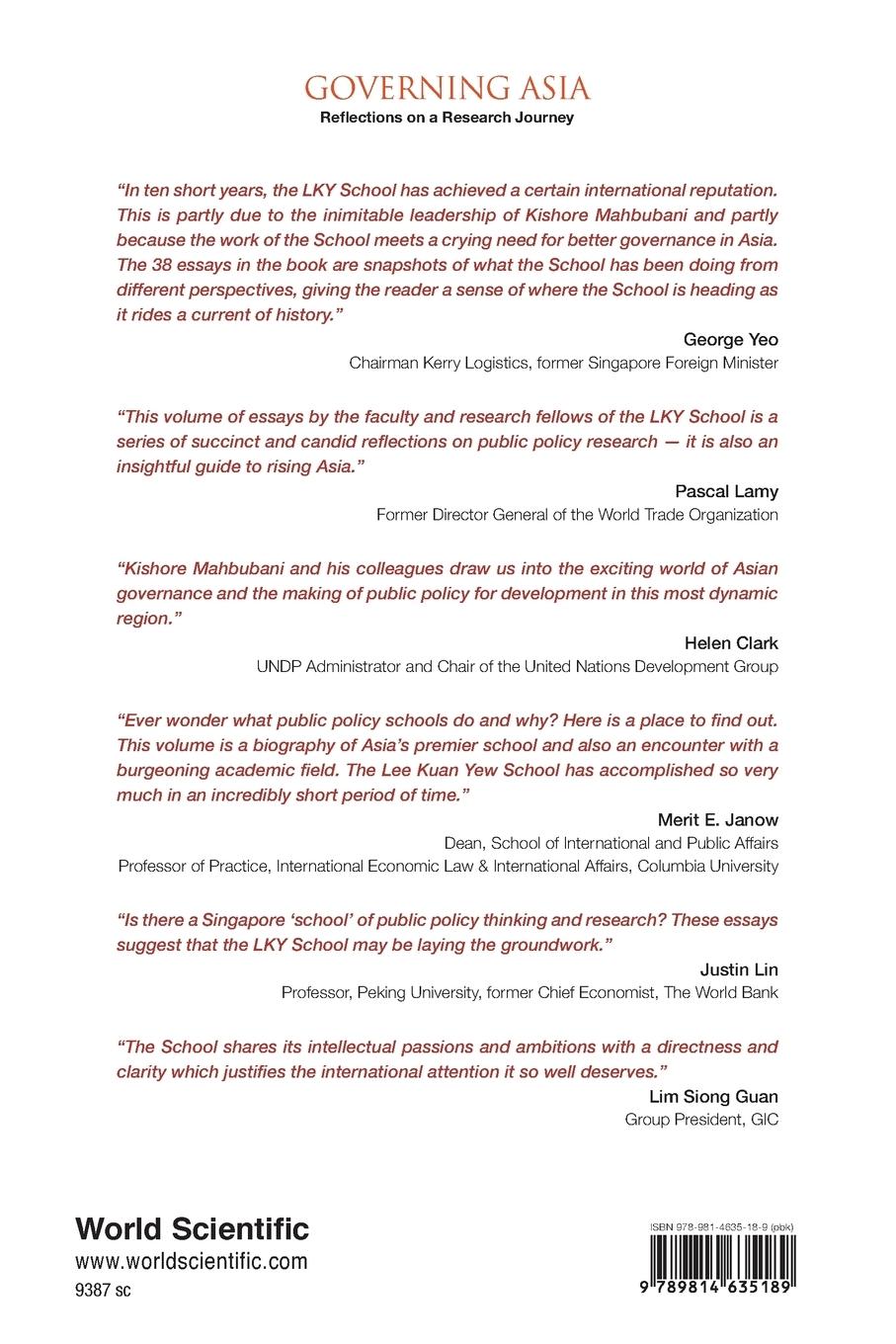 Rückseitencover GOVERNING ASIA