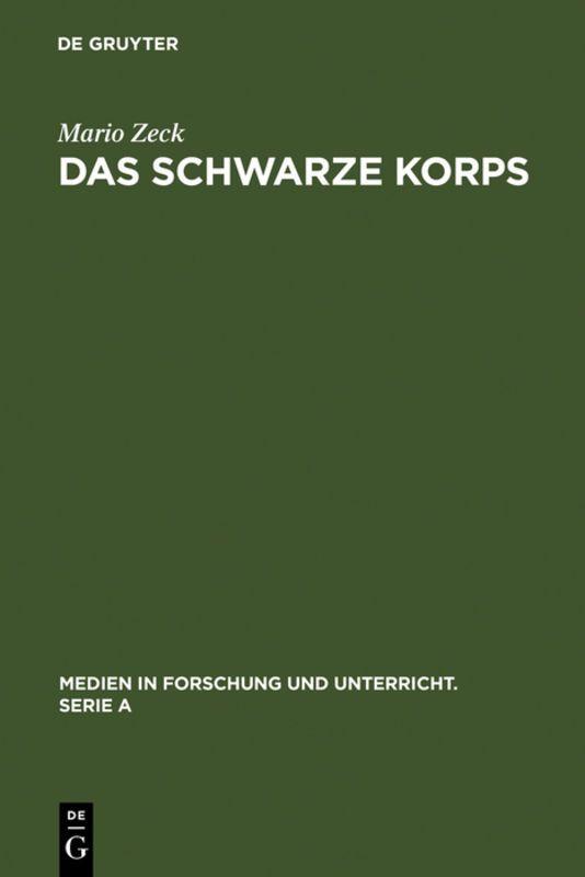 Vorderes Coverbild Das Schwarze Korps