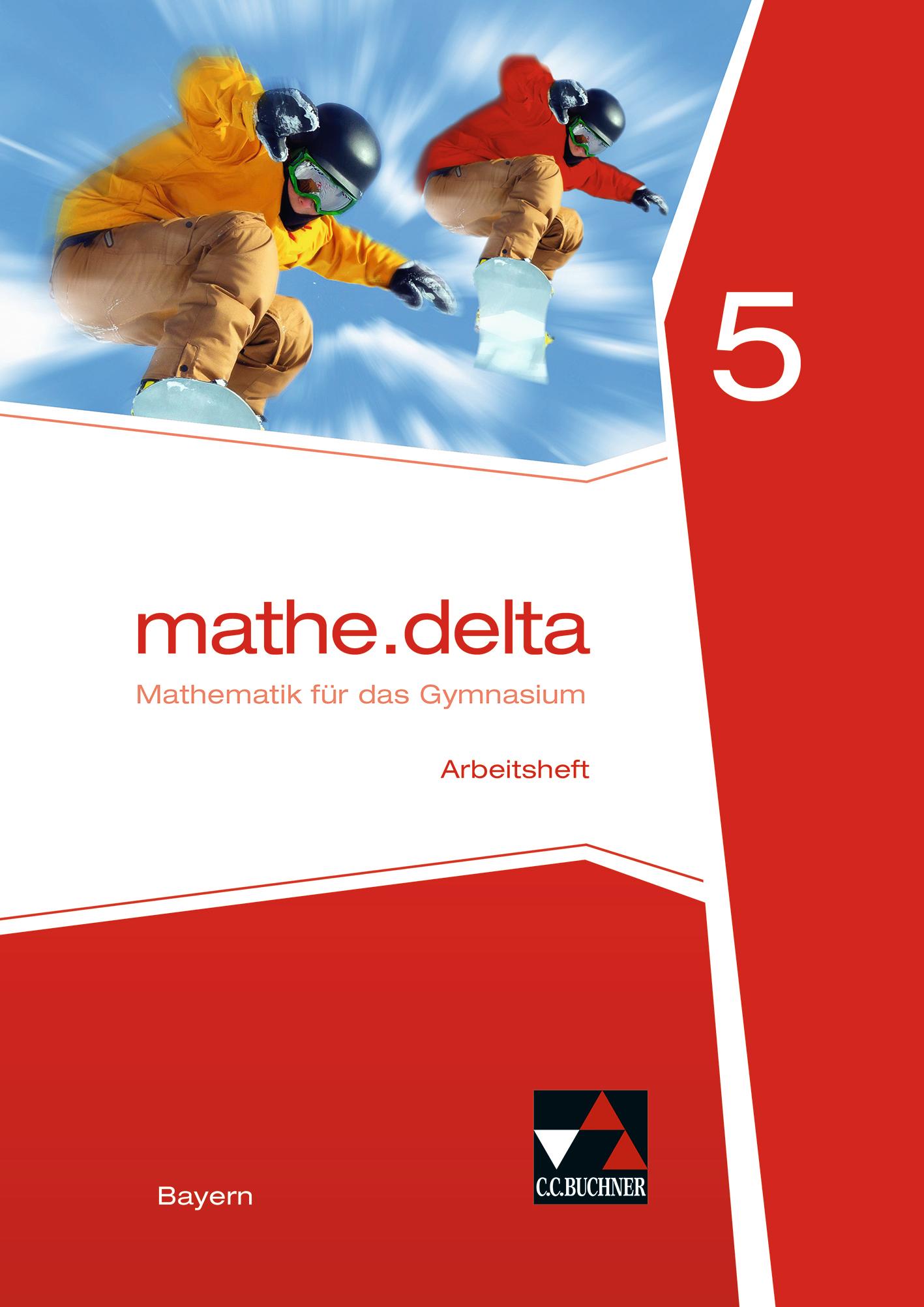 Vorderes Coverbild mathe.delta 5 Arbeitsheft Bayern