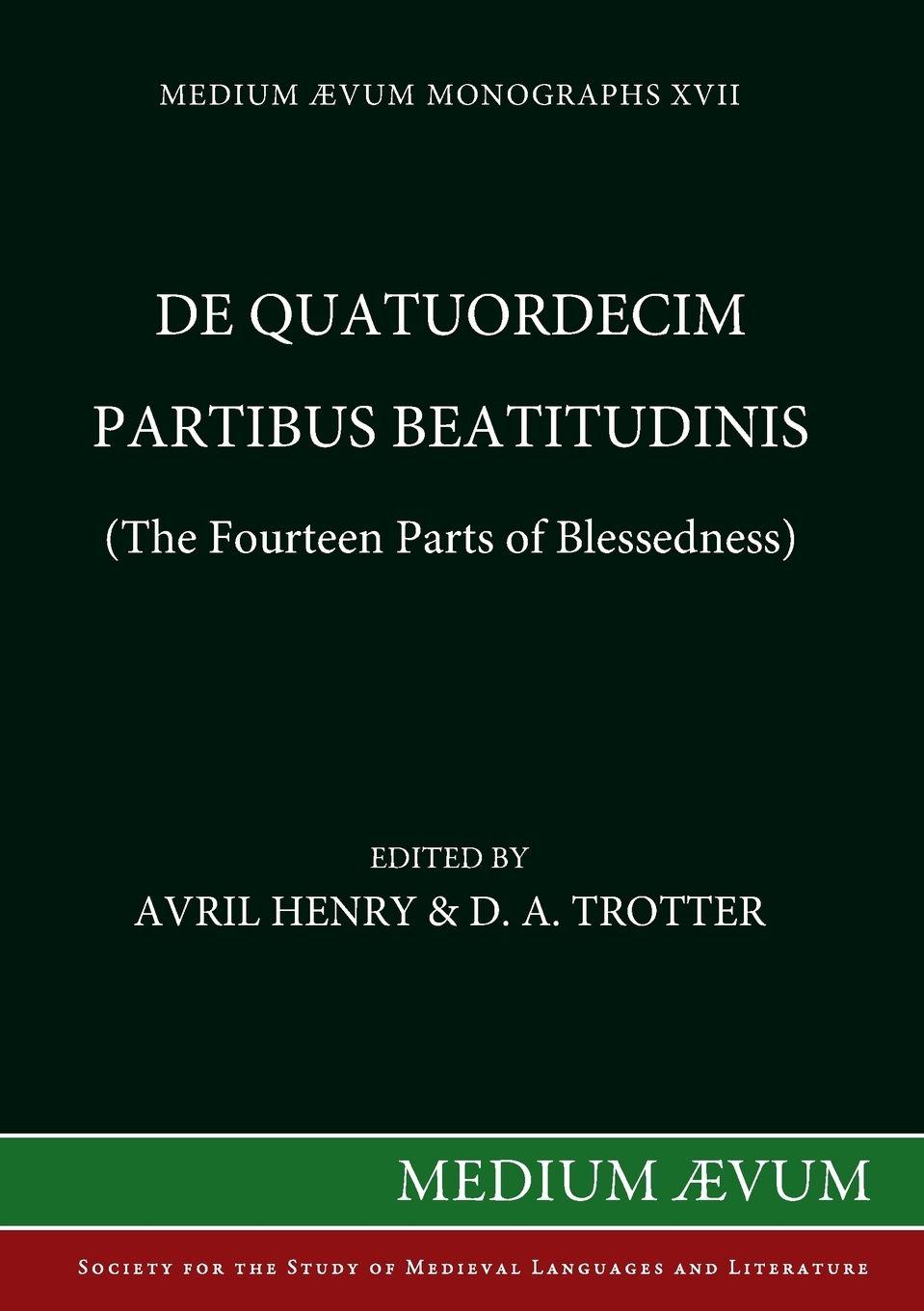 Vorderes Coverbild De quatuordecim partibus beatitudinis (The Fourteen Parts of Blessedness)