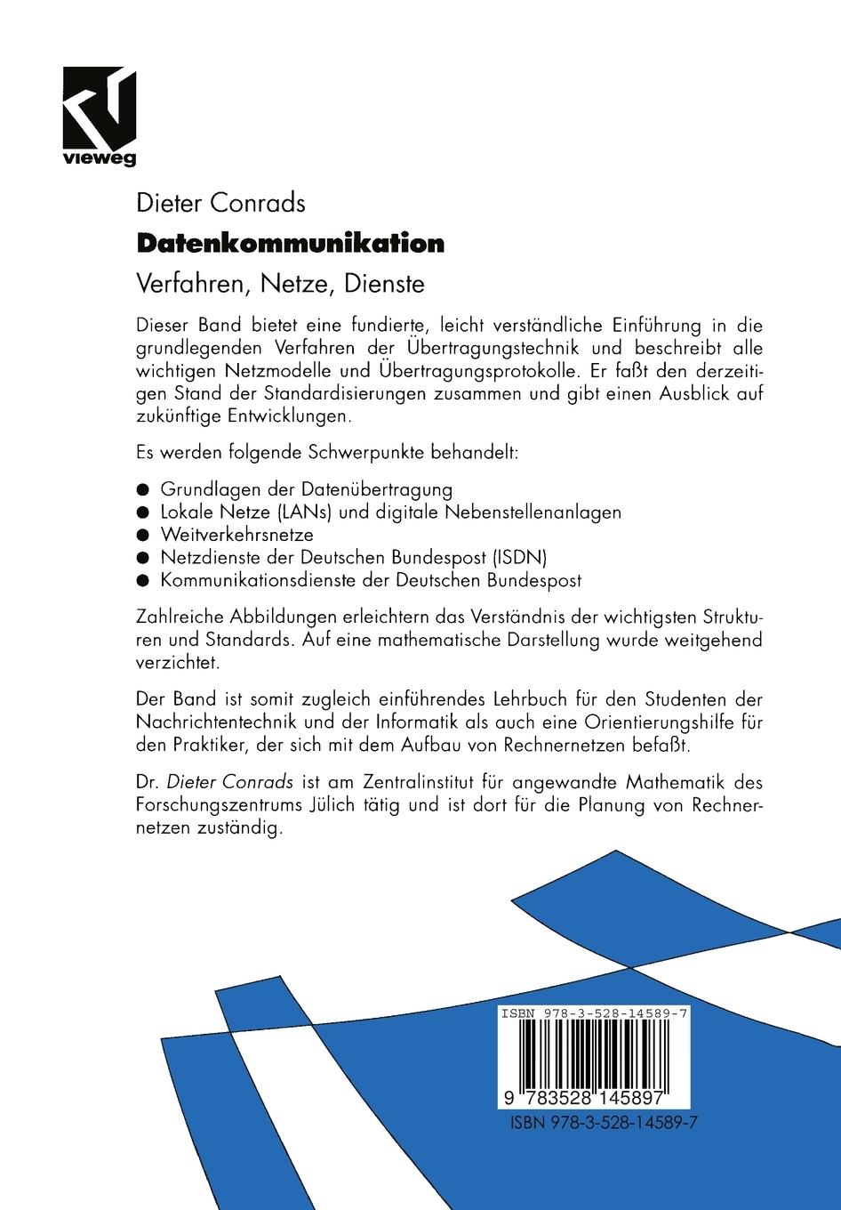 Rückseitencover Datenkommunikation