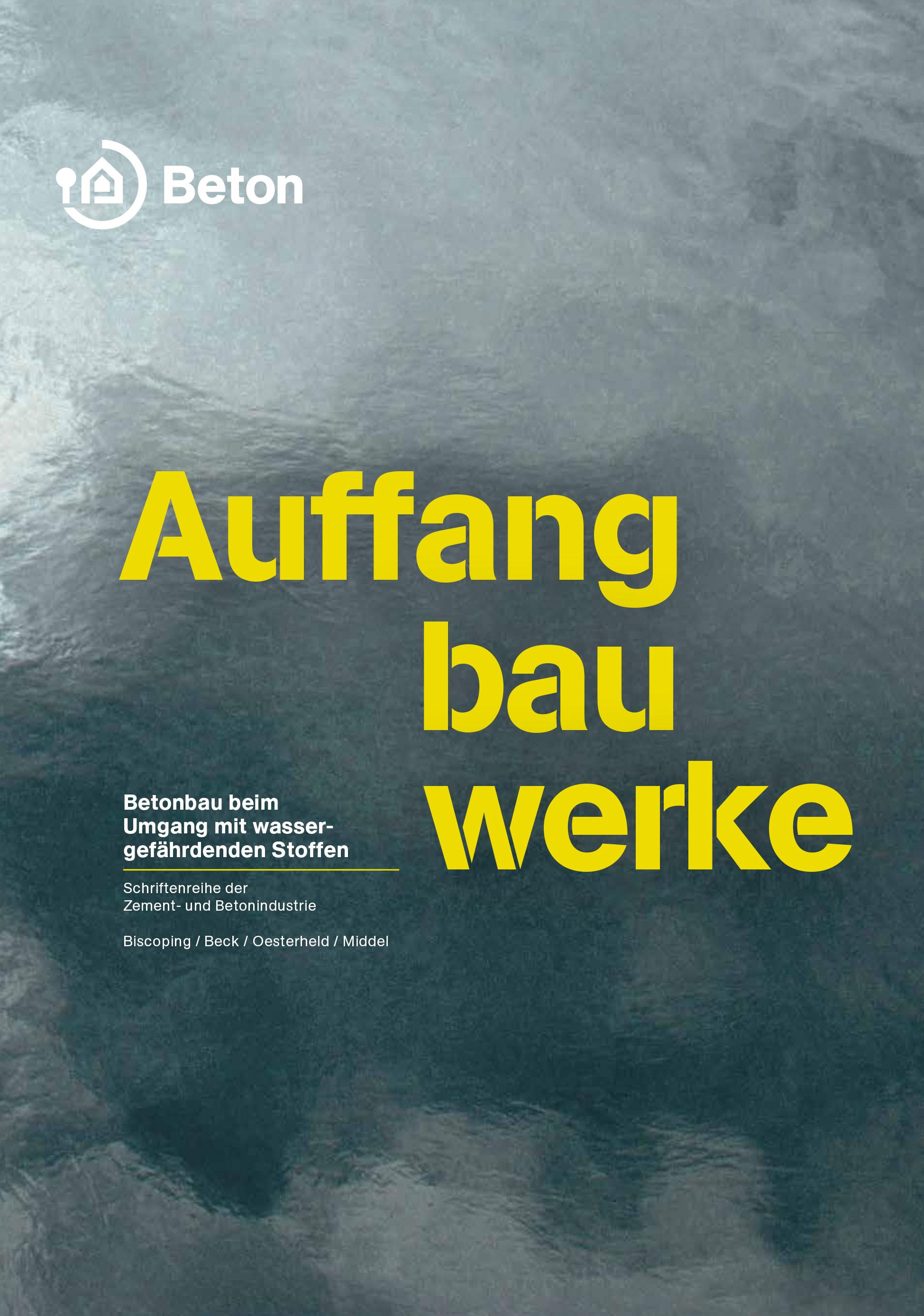 Vorderes Coverbild Auffangbauwerke