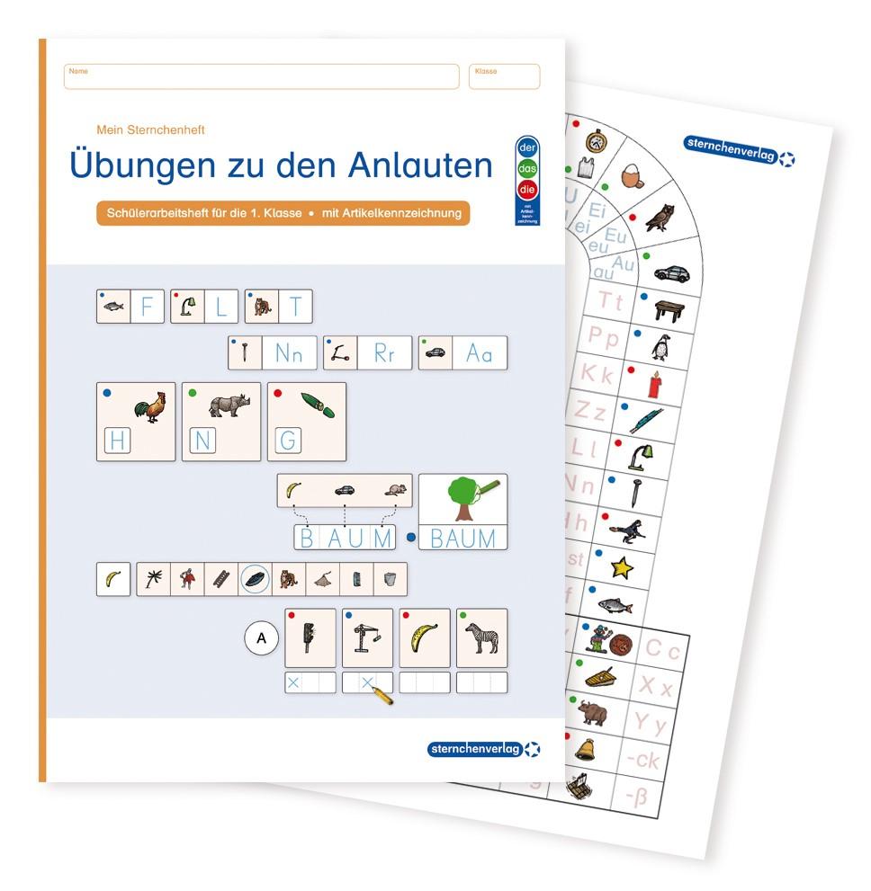Vorderes Coverbild Übungen zur Anlauttabelle Ausgabe mit Artikelkennzeichnung