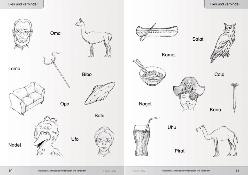 Beispielinhalt (Bild) Ich kann lesen 1 - Ausgabe mit Artikelkennzeichnung - 1. Klasse