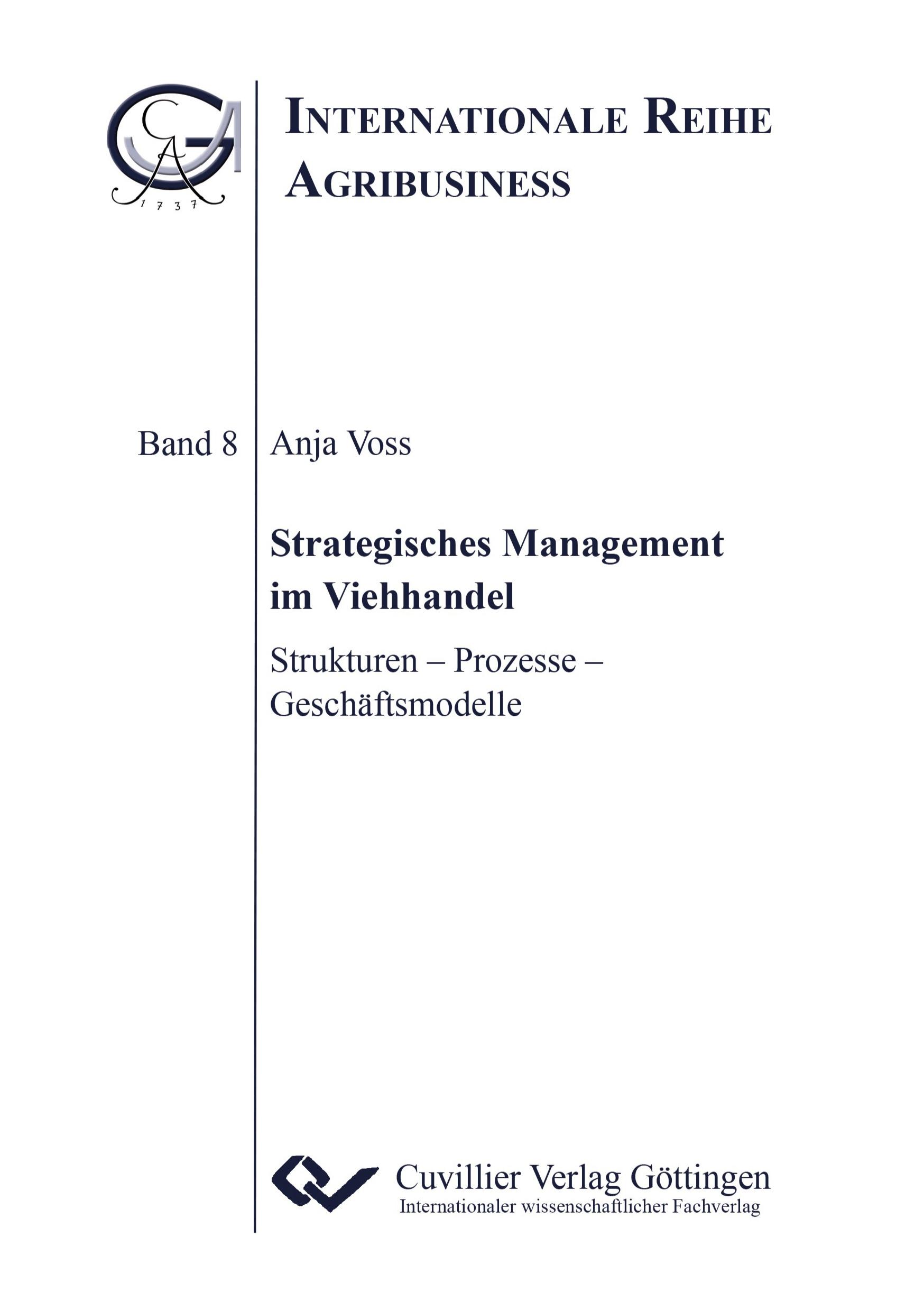 Vorderes Coverbild Strategisches Management im Viehhandel. Strukturen - Prozesse - Geschäftsmodelle