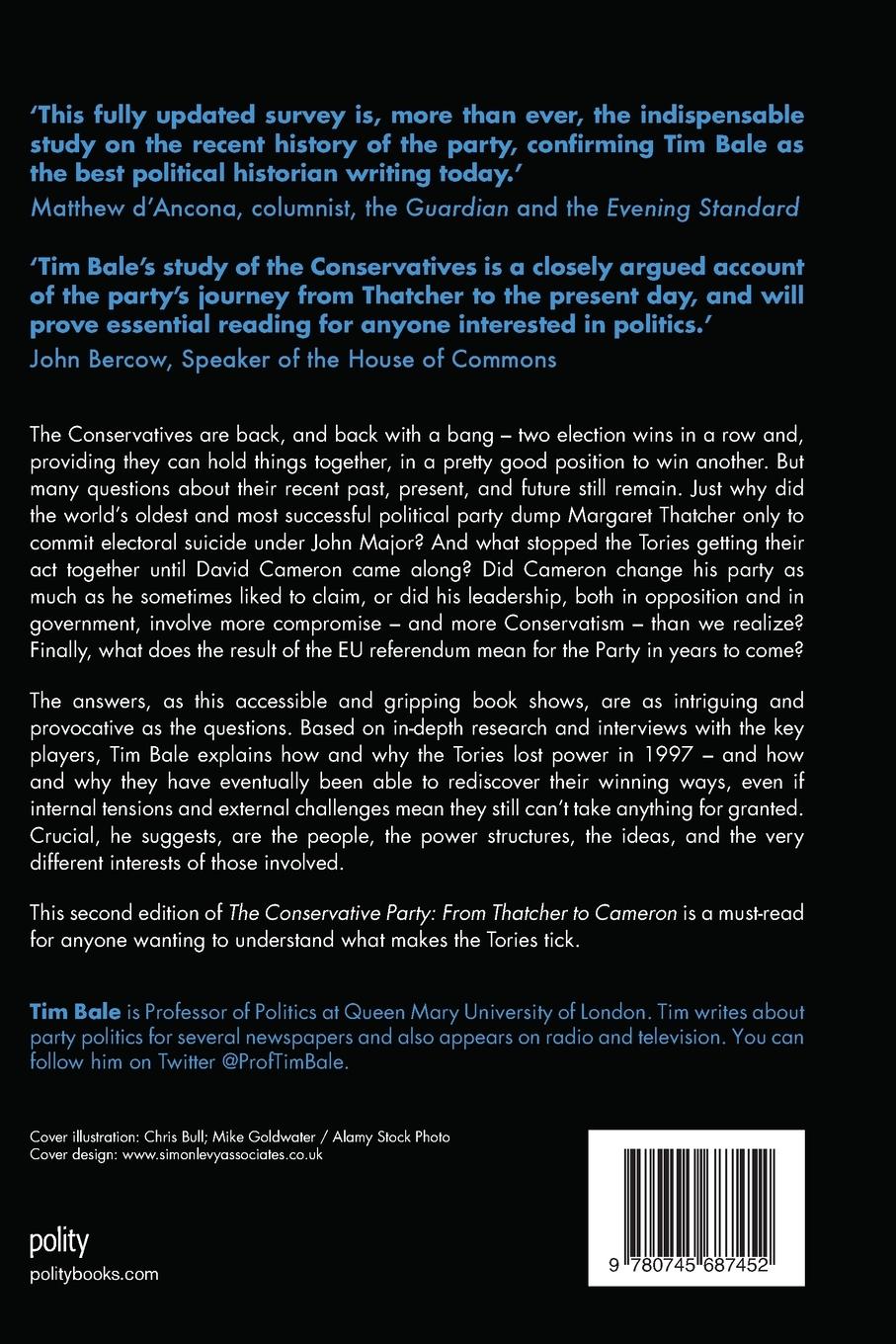 Rückseitencover Conservative Party