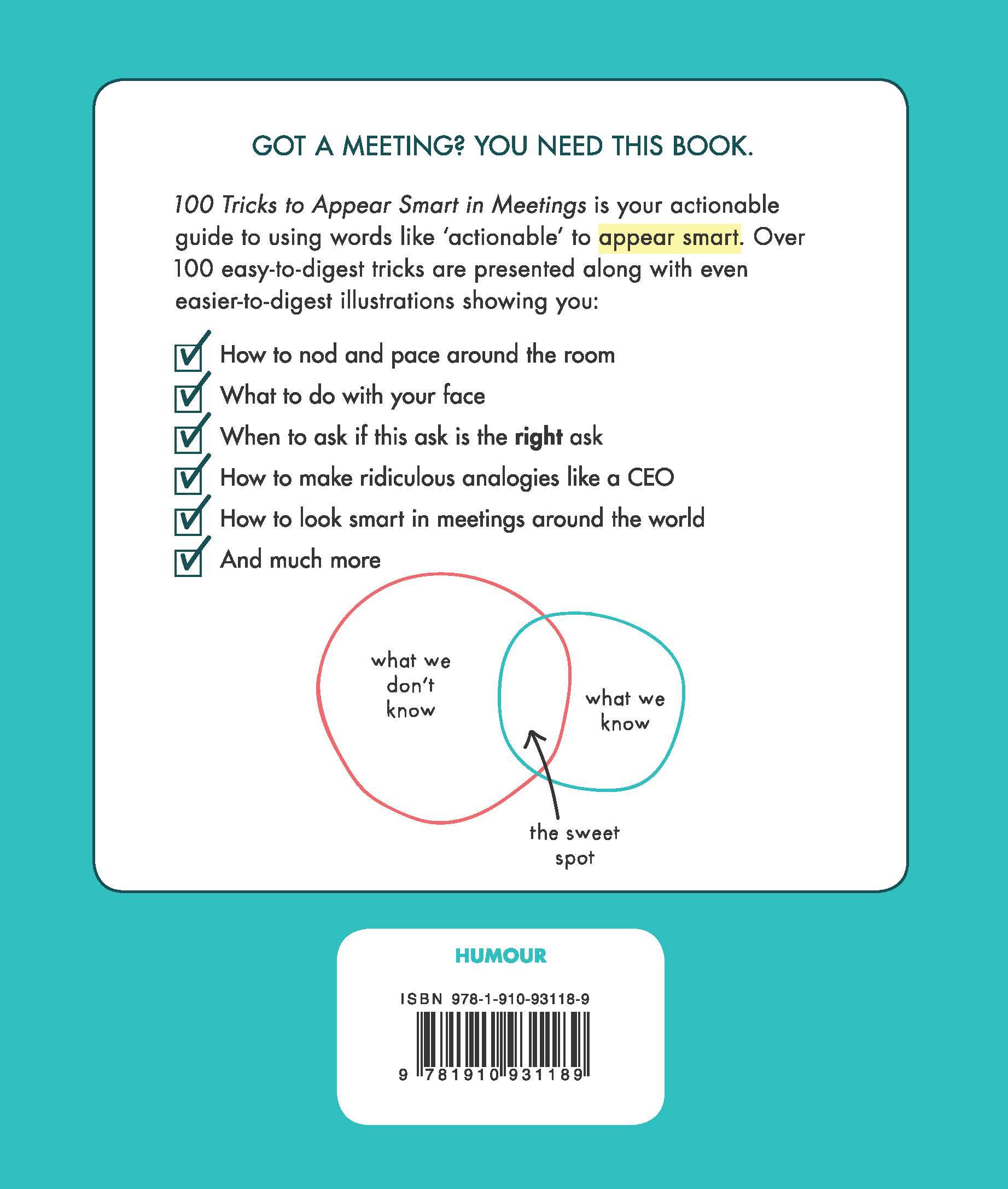 Rückseitencover 100 Tricks to Appear Smart In Meetings