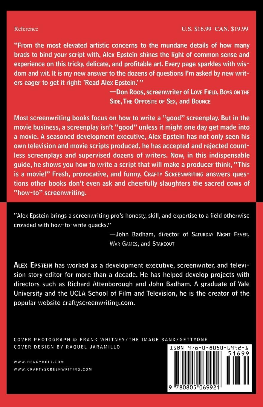 Rückseitencover Crafty Screenwriting