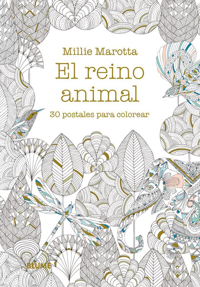 Vorderes Coverbild Postales : el reino animal : 30 postales para colorear