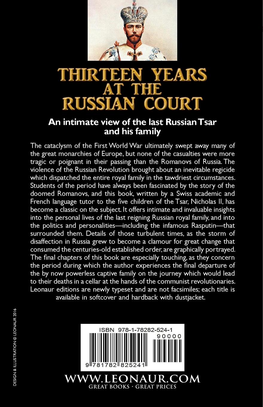 Rückseitencover Thirteen Years at the Russian Court