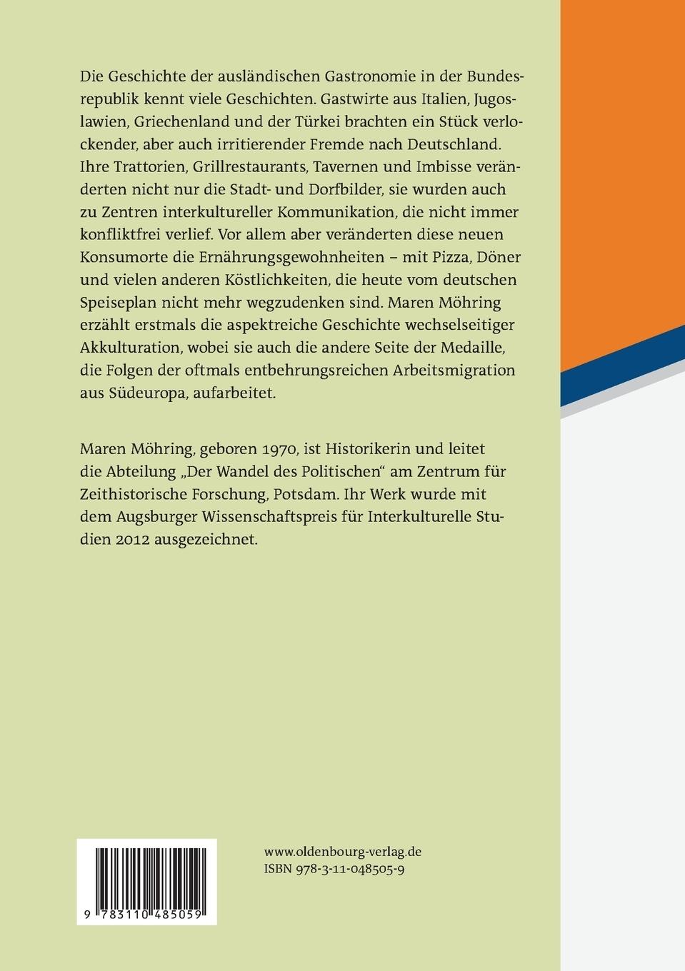 Rückseitencover Fremdes Essen