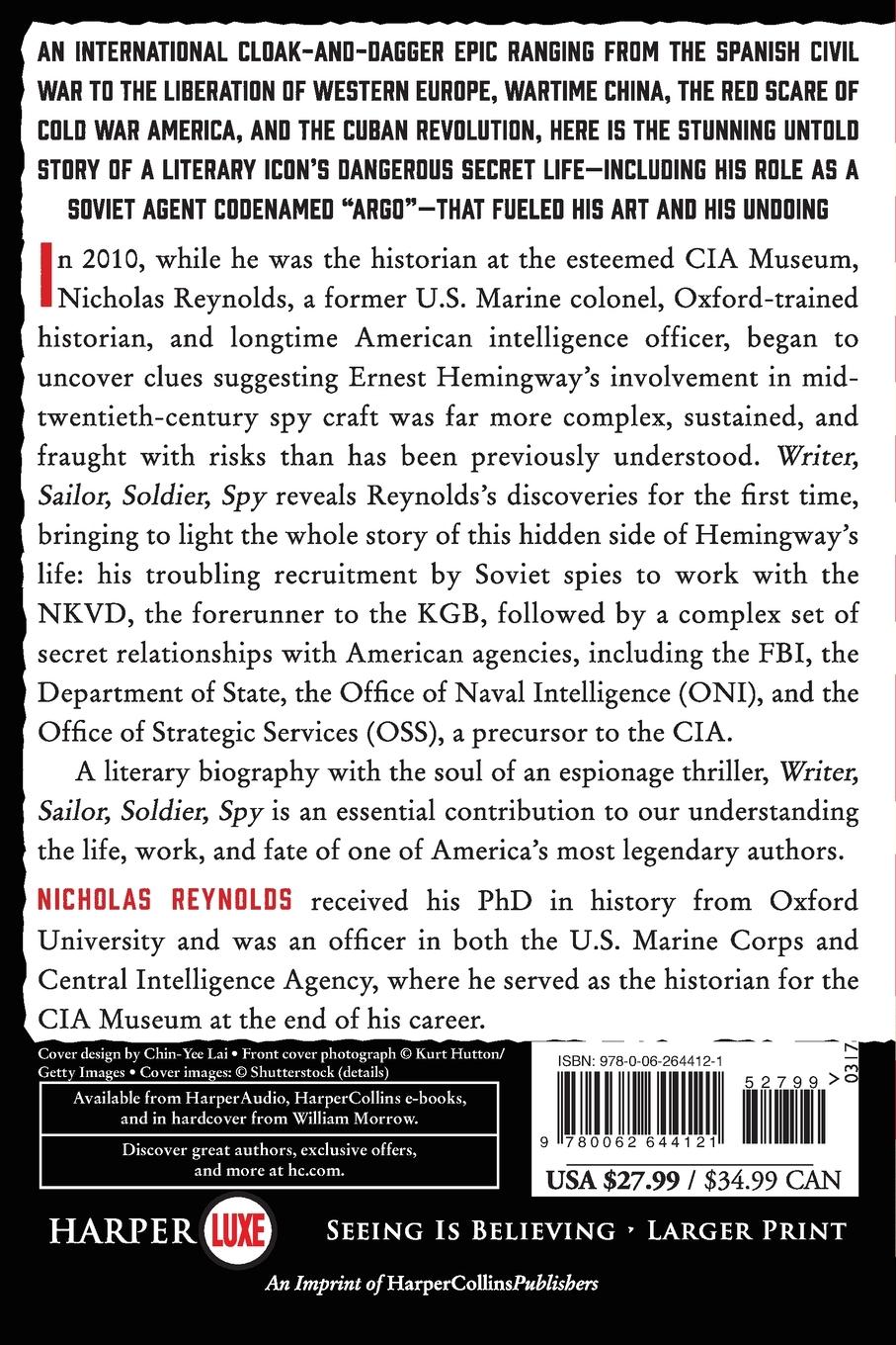 Rückseitencover Writer, Sailor, Soldier, Spy