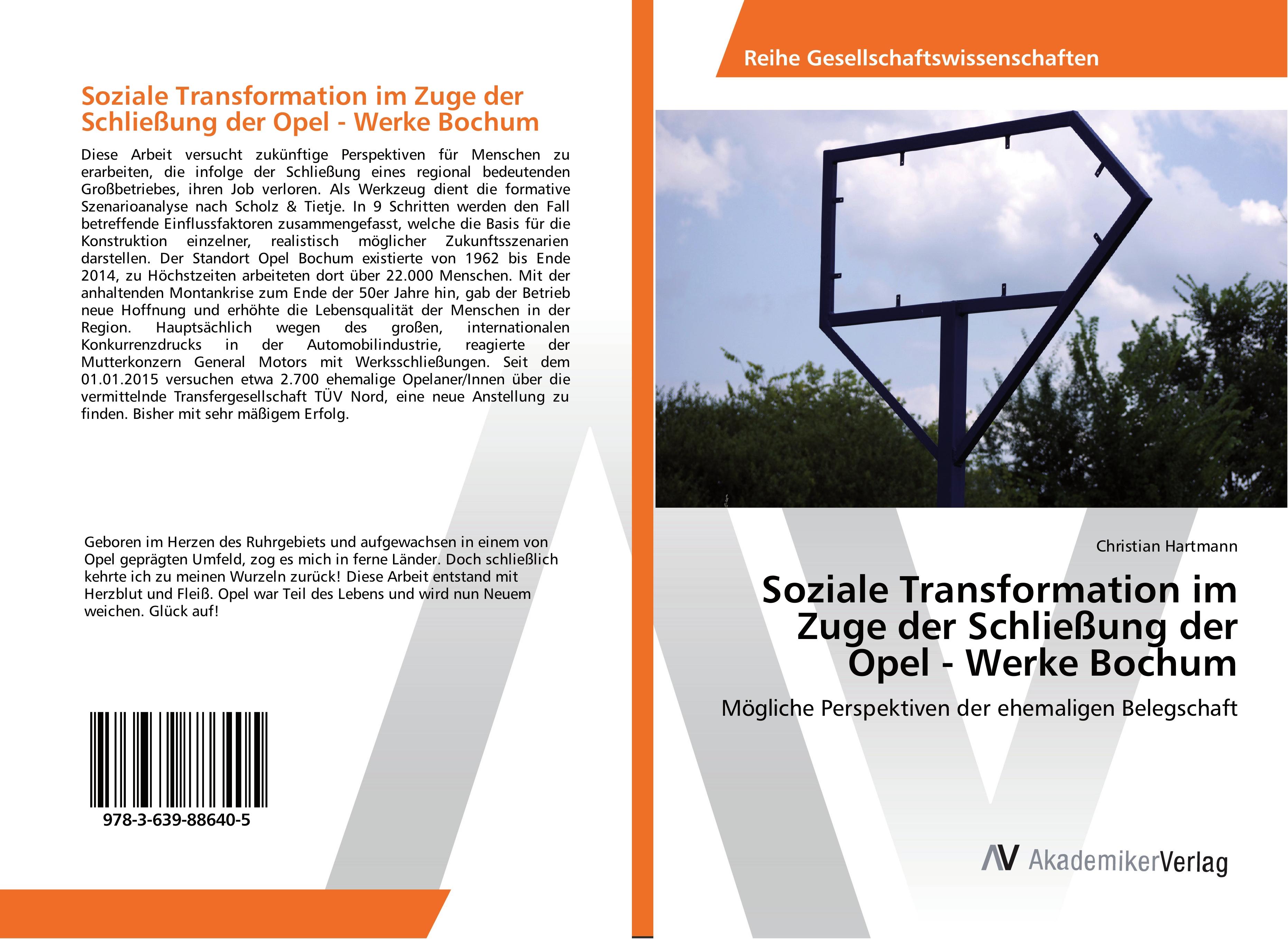 Vorderes Coverbild Soziale Transformation im Zuge der Schließung der Opel - Werke Bochum