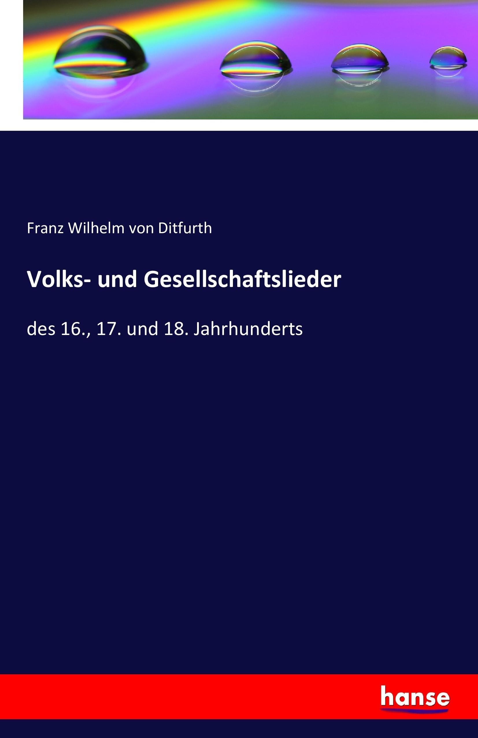 Vorderes Coverbild Volks- und Gesellschaftslieder