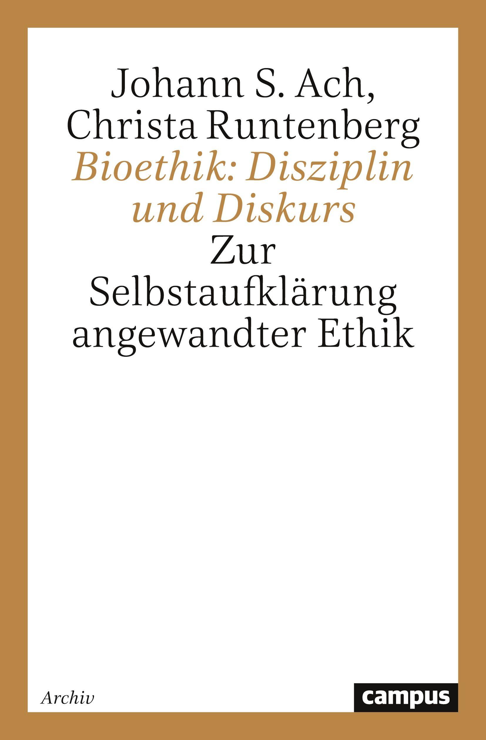 Vorderes Coverbild Bioethik: Disziplin und Diskurs