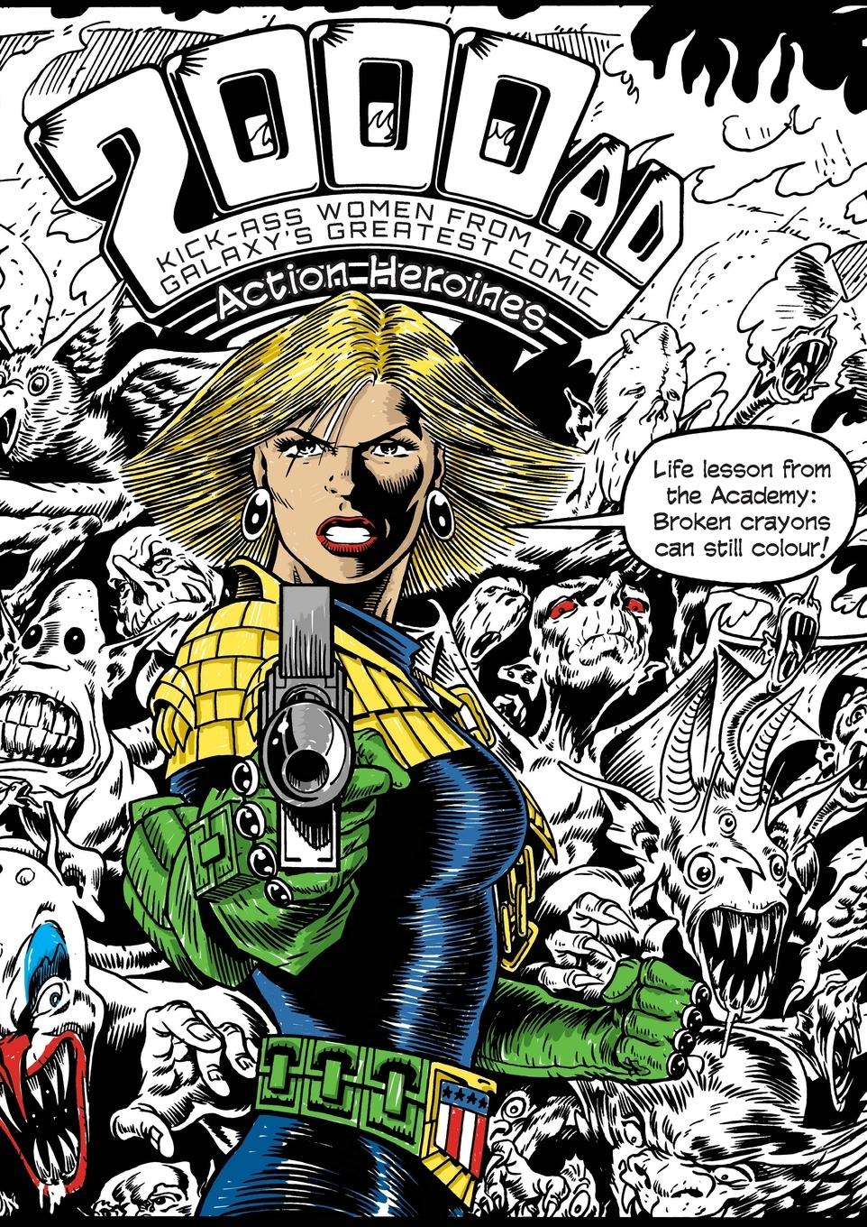 Vorderes Coverbild The 2000AD Action Heroines Colouring Book