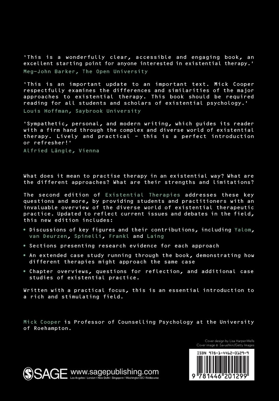 Rückseitencover Existential Therapies