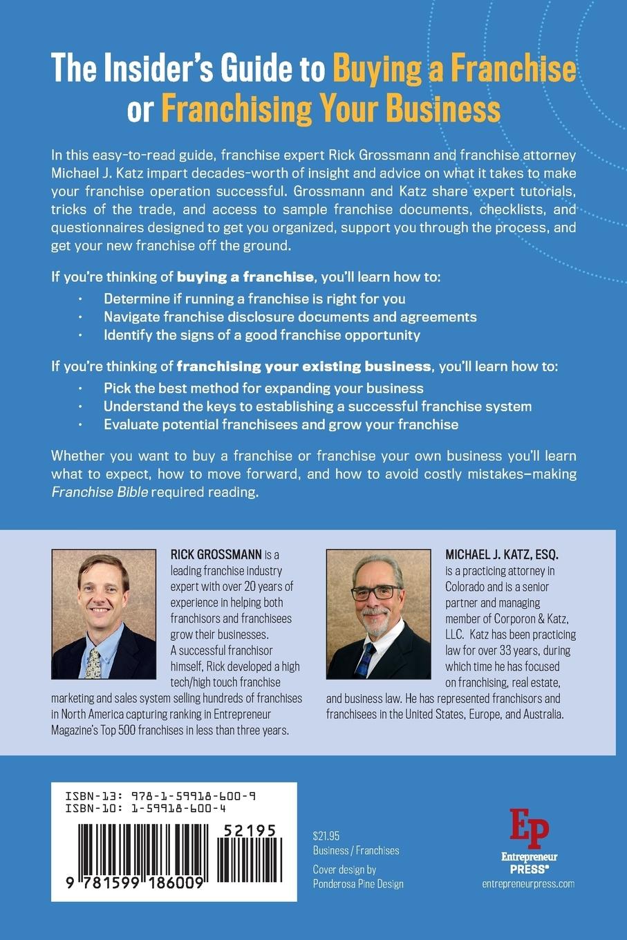 Rückseitencover Franchise Bible