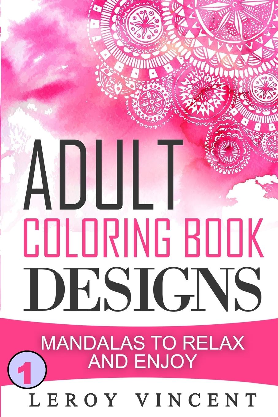Vorderes Coverbild Adult Coloring Book Designs