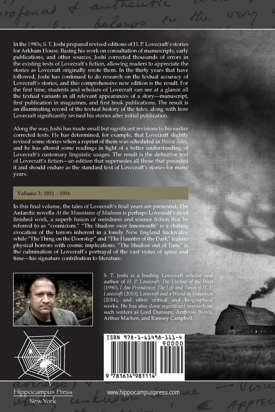 Rückseitencover Collected Fiction Volume 3 (1931-1936)