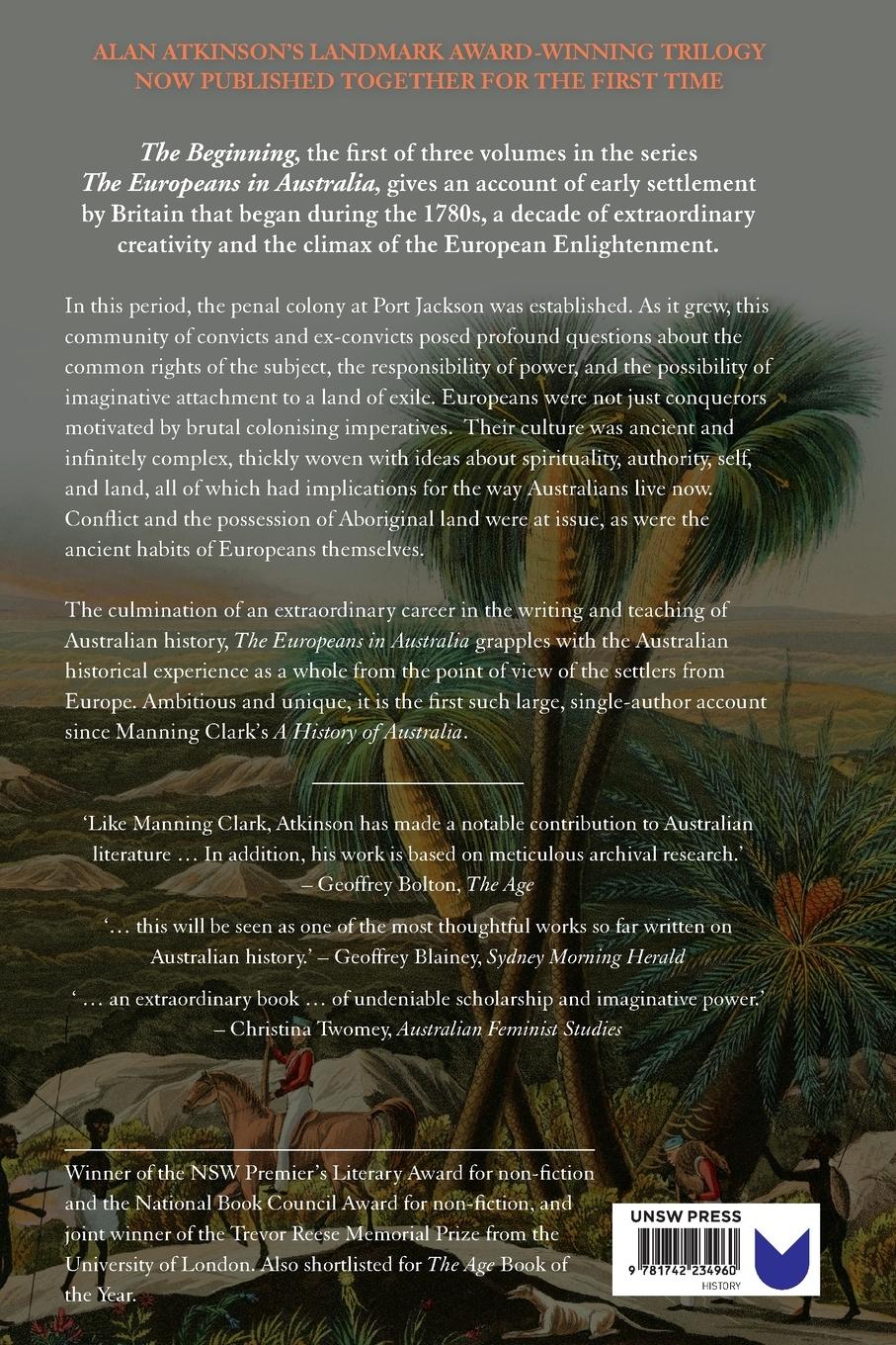 Rückseitencover The Europeans in Australia