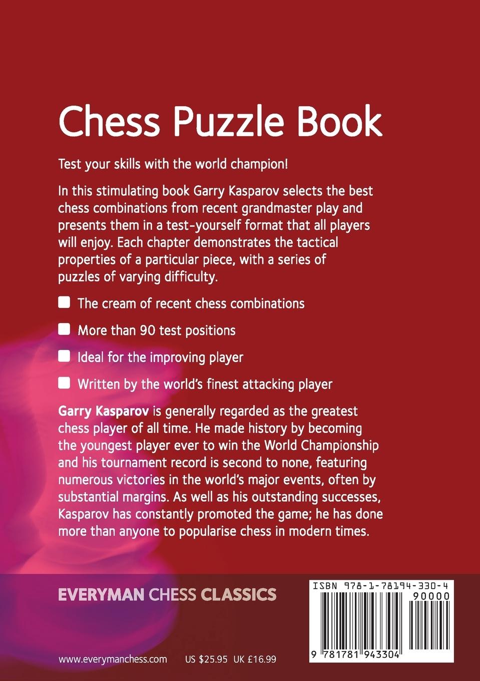 Rückseitencover Garry Kasparov Chess Puzzle Book