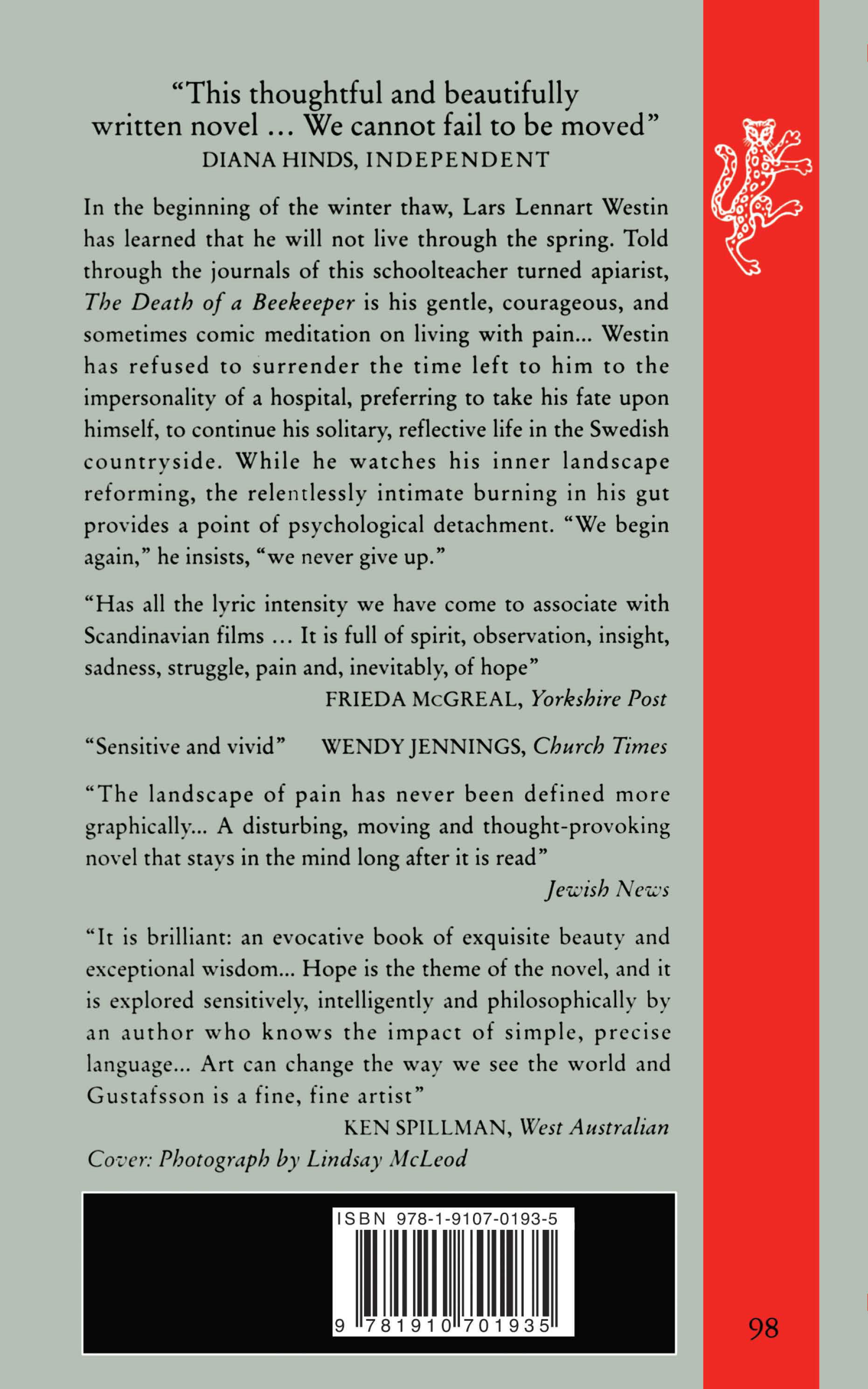 Rückseitencover The Death Of A Beekeeper