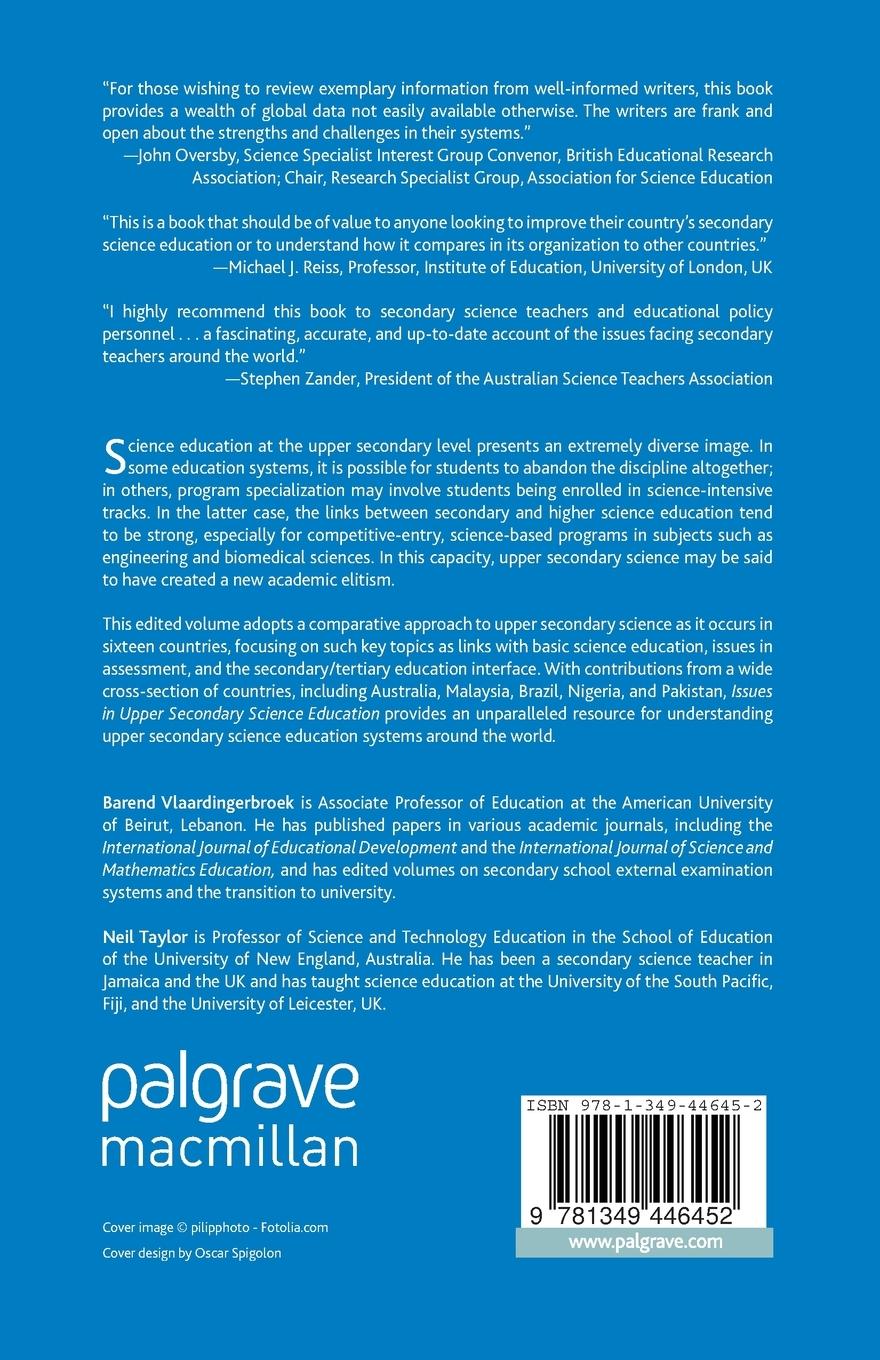 Rückseitencover Issues in Upper Secondary Science Education