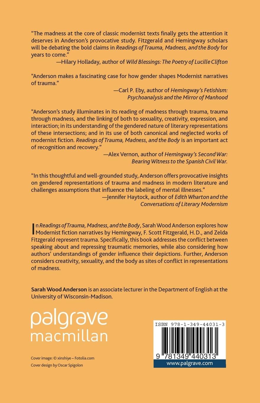 Rückseitencover Readings of Trauma, Madness, and the Body