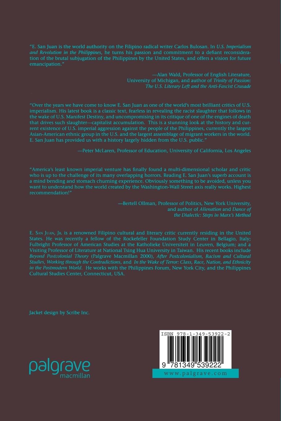 Rückseitencover U.S. Imperialism and Revolution in the Philippines