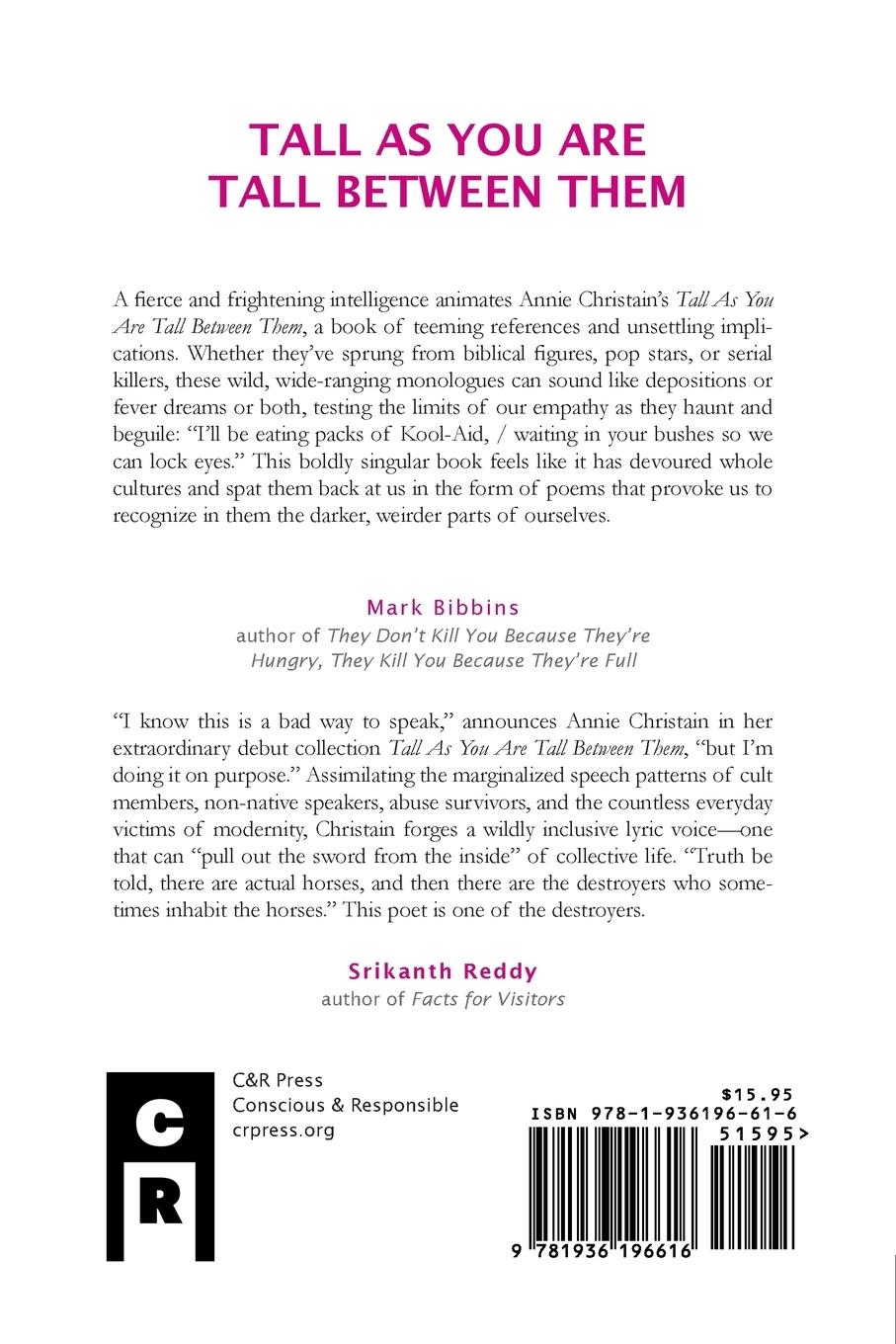 Rückseitencover Tall As You Are Tall Between Them