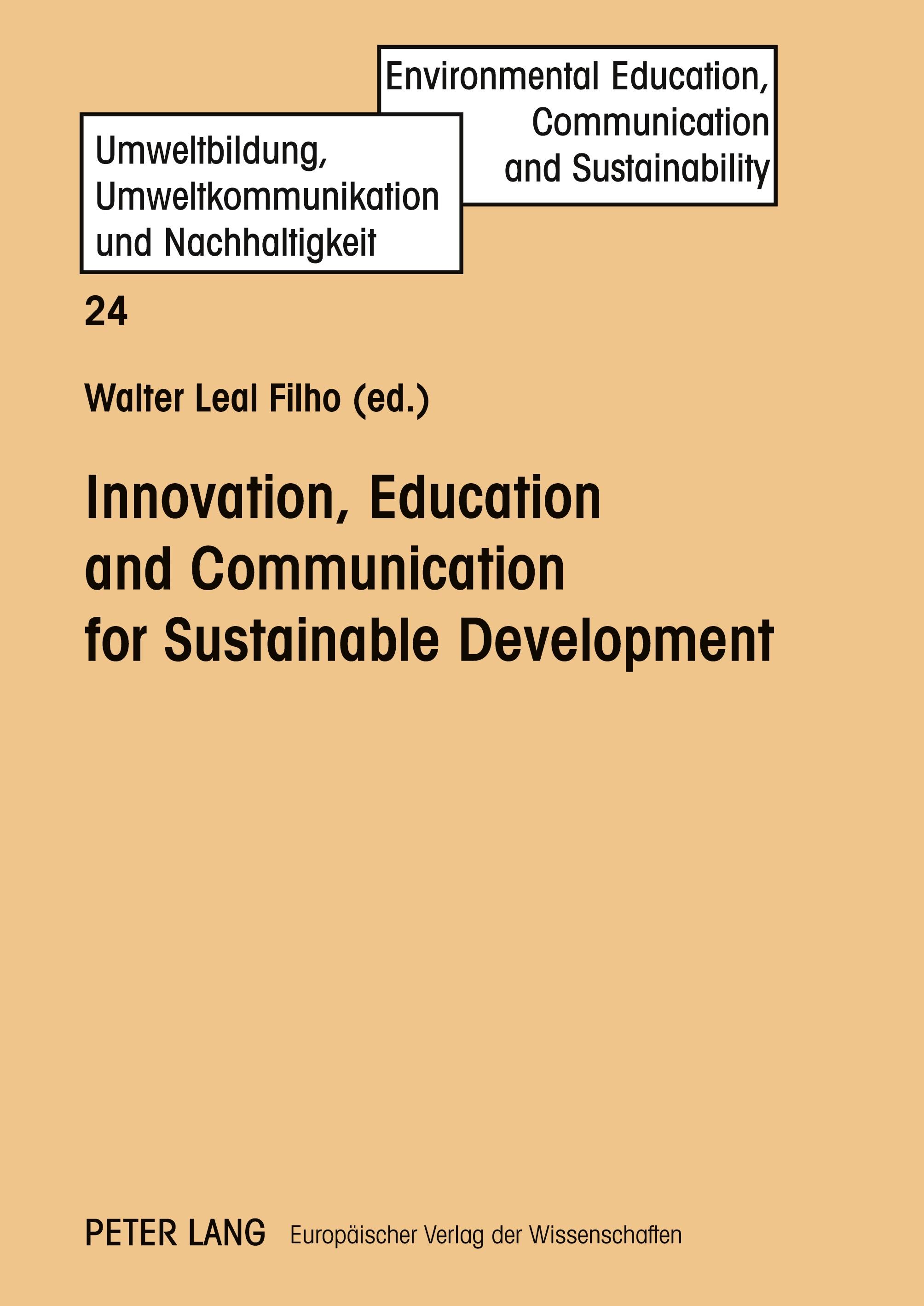 Vorderes Coverbild Innovation, Education and Communication for Sustainable Development