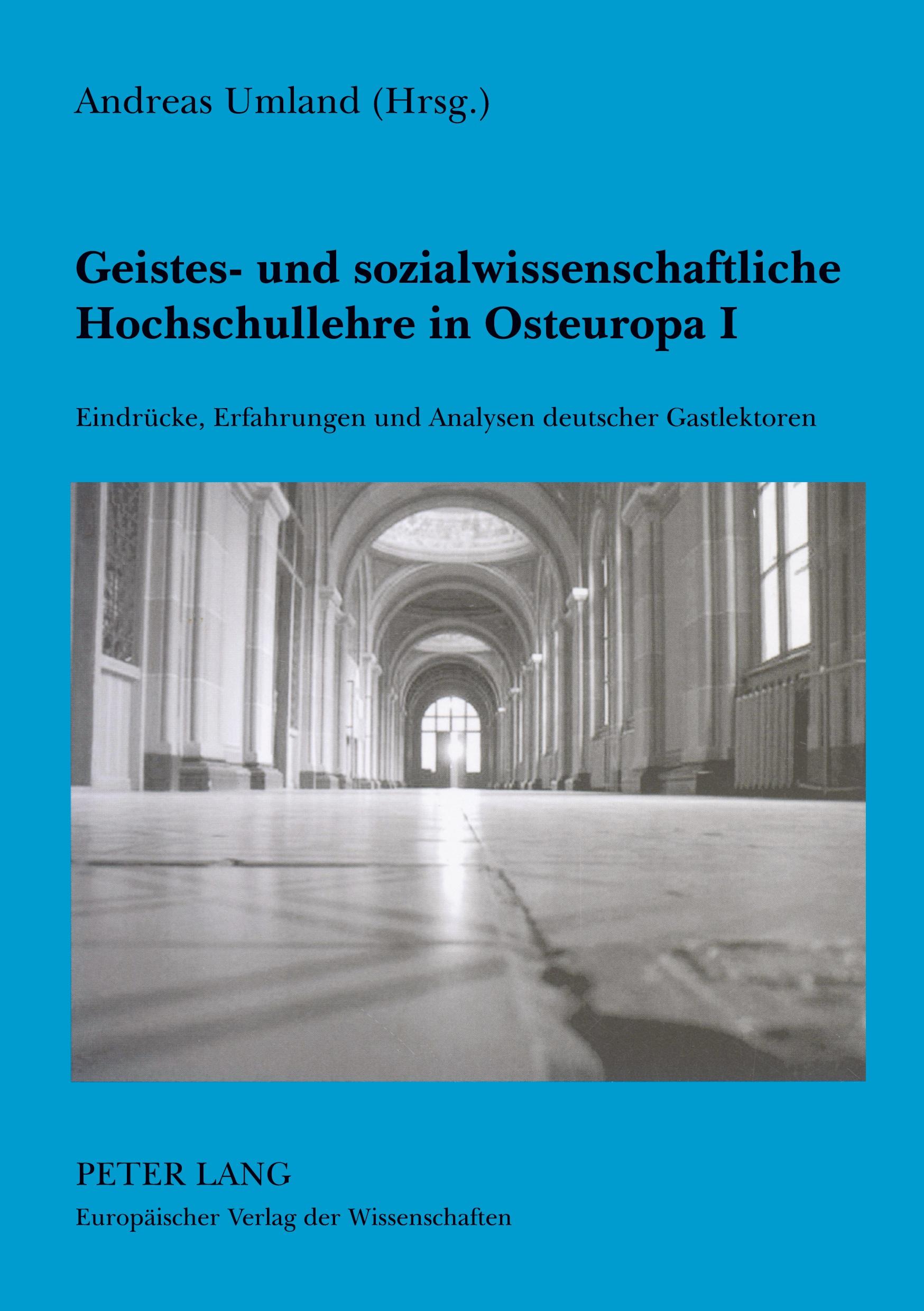 Vorderes Coverbild Geistes- und sozialwissenschaftliche Hochschullehre in Osteuropa I