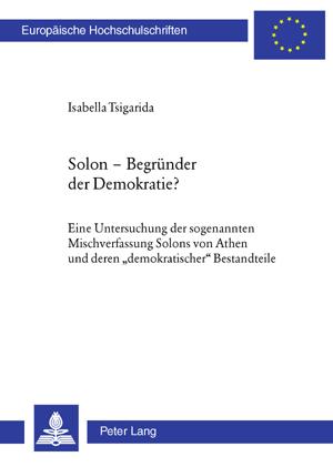 Vorderes Coverbild Solon - Begründer der Demokratie?