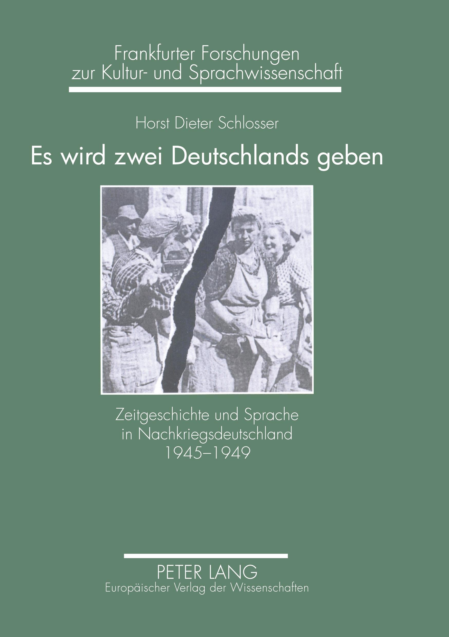 Vorderes Coverbild Es wird zwei Deutschlands geben