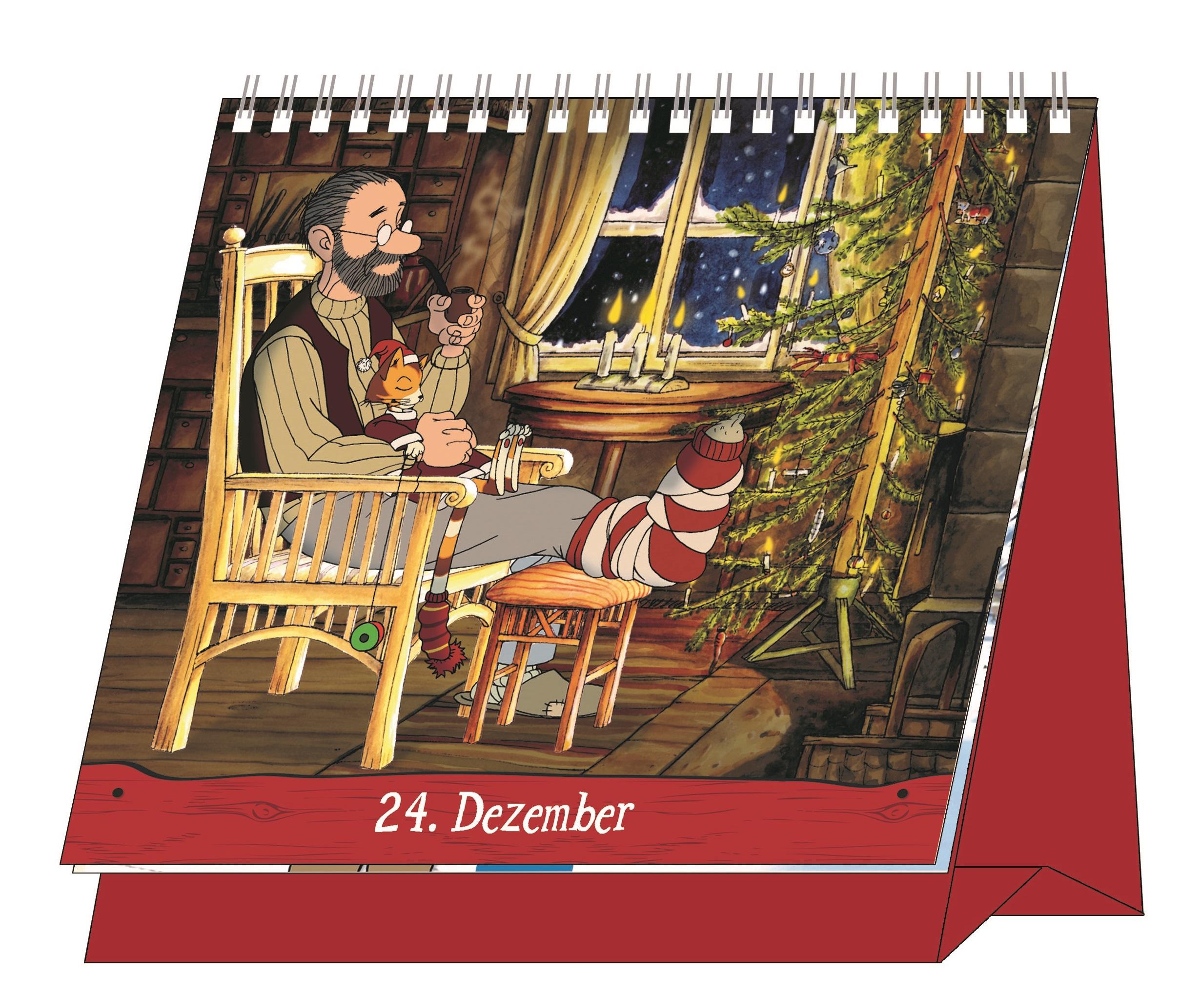 Beispielinhalt (Bild) Adventskalender "Pettersson und Findus"