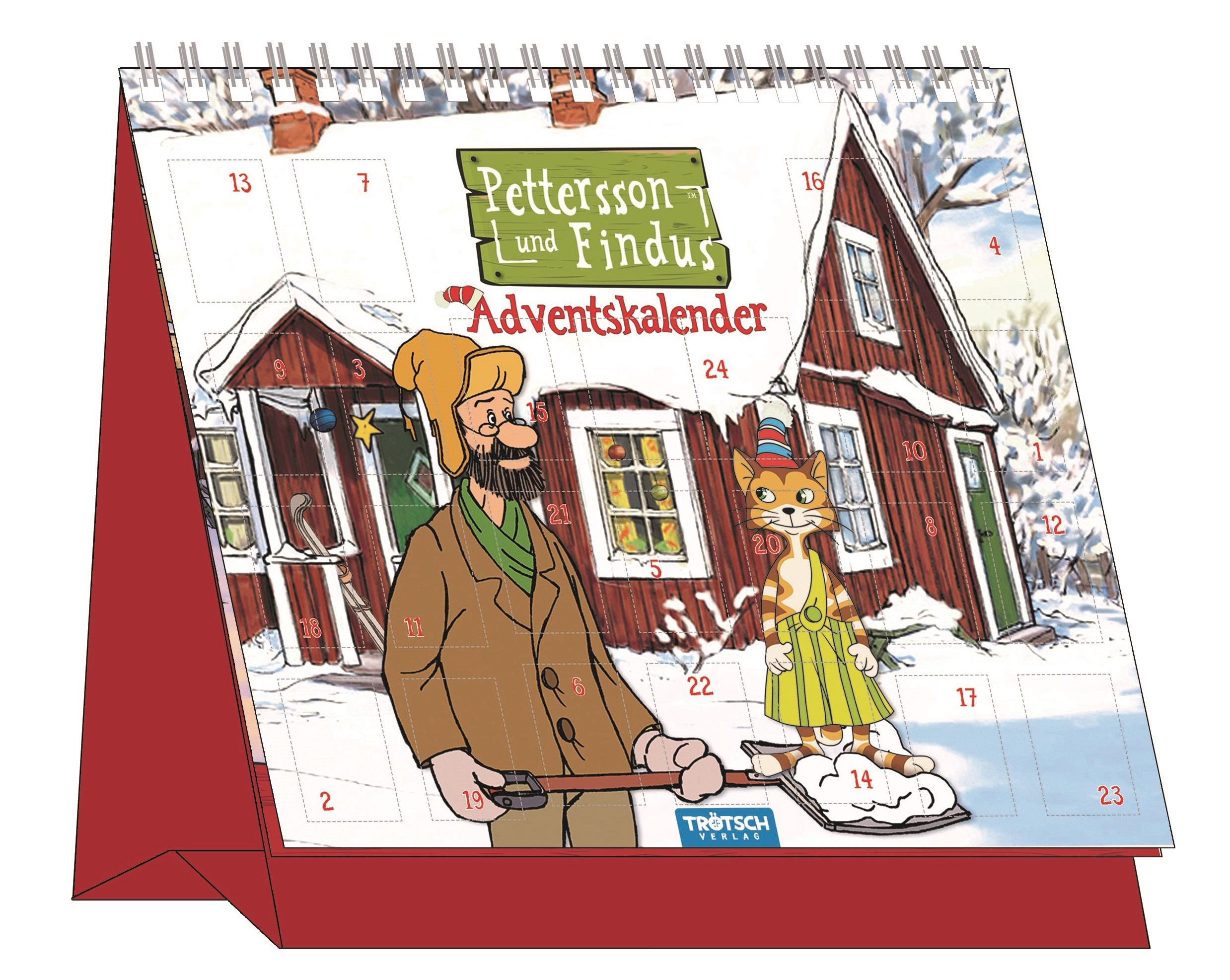 Vorderes Coverbild Adventskalender "Pettersson und Findus"
