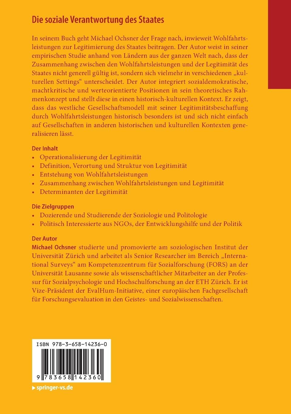Rückseitencover Die soziale Verantwortung des Staates