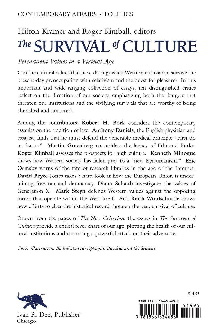 Rückseitencover Survival of Culture