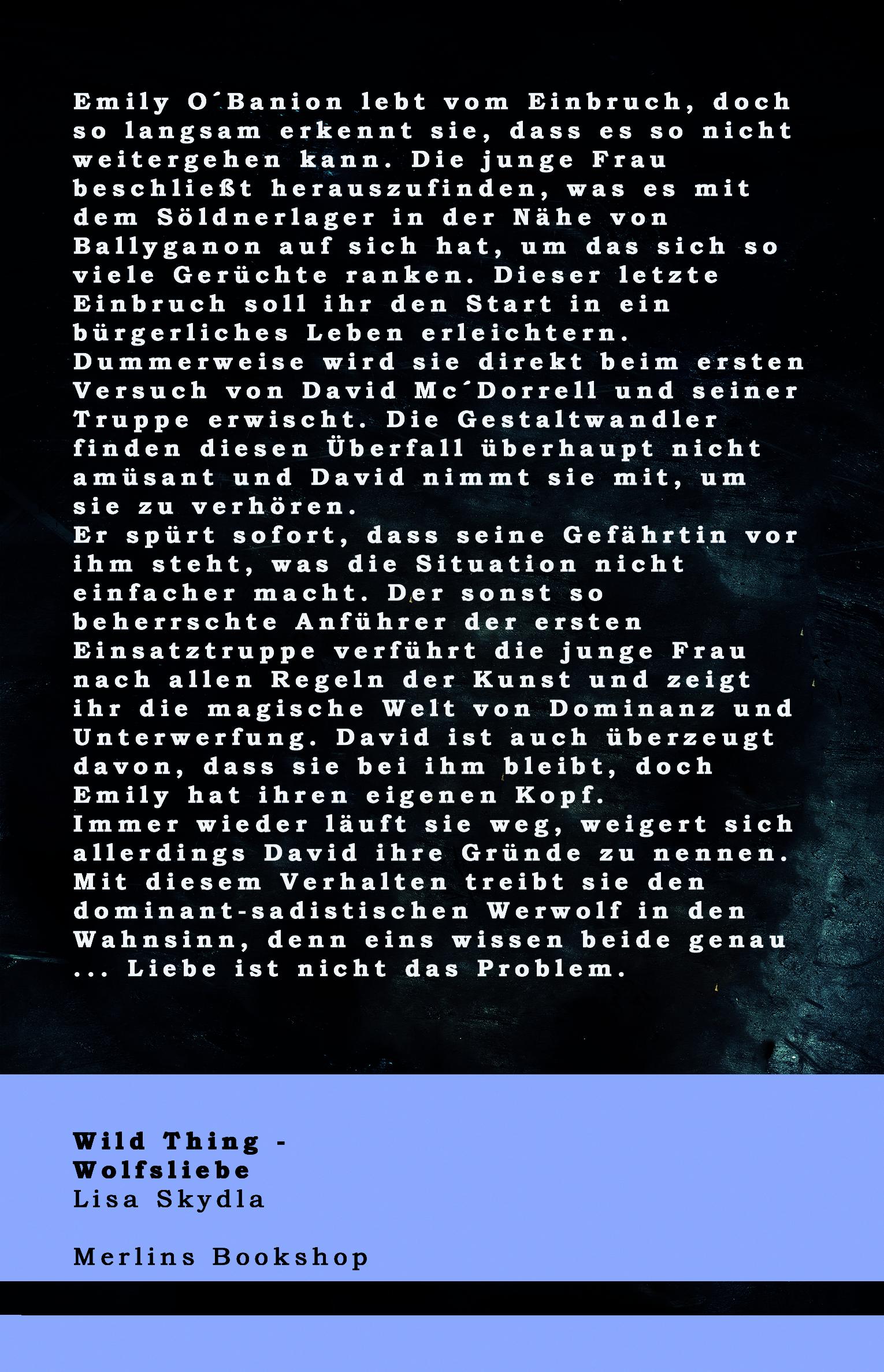 Rückseitencover Wild Thing - Wolfsliebe