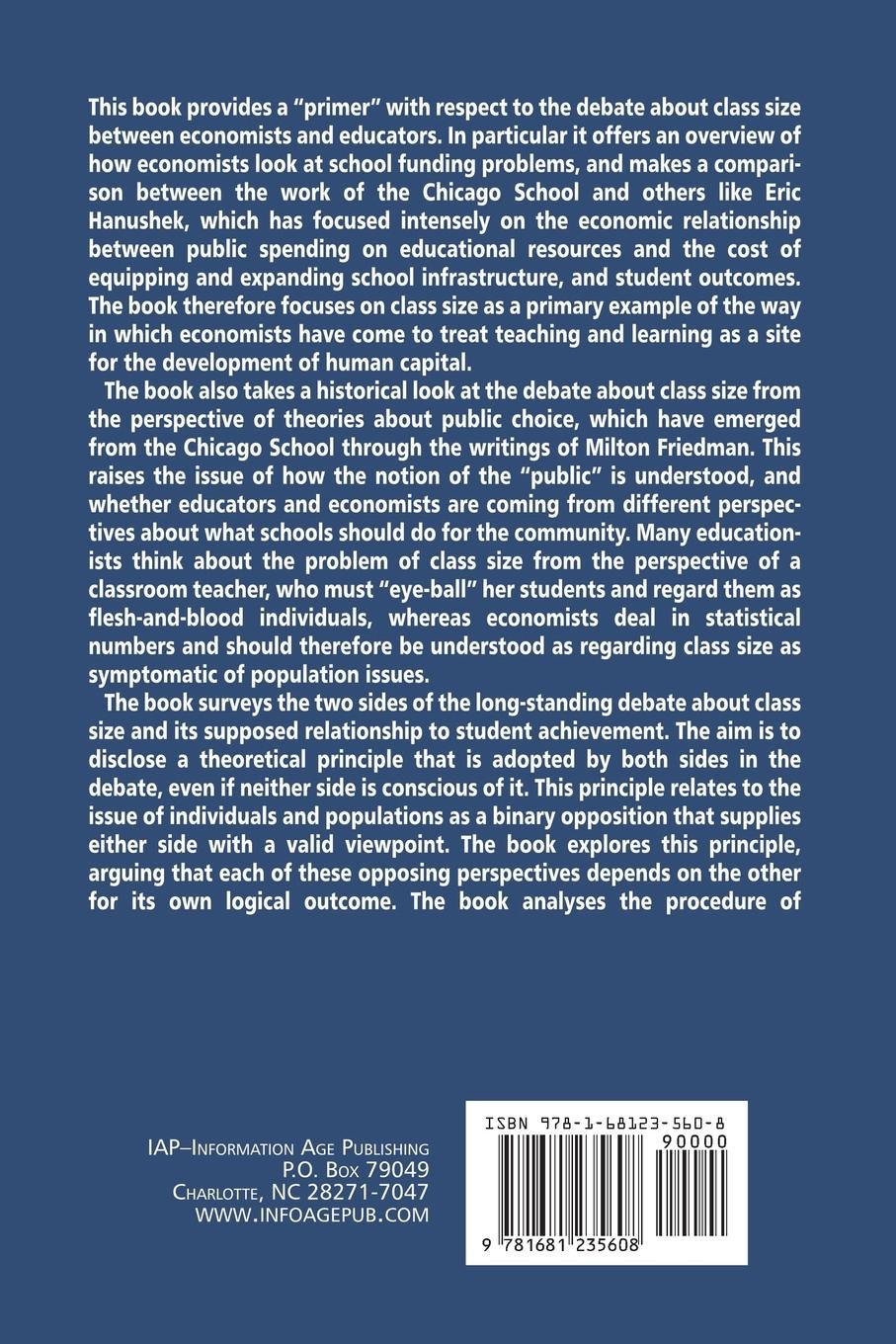 Rückseitencover Class Size and Pupil¿Teacher Ratios