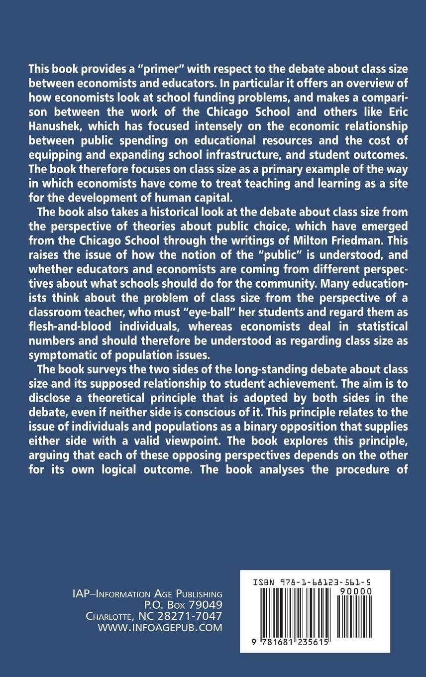 Rückseitencover Class Size and Pupil¿Teacher Ratios