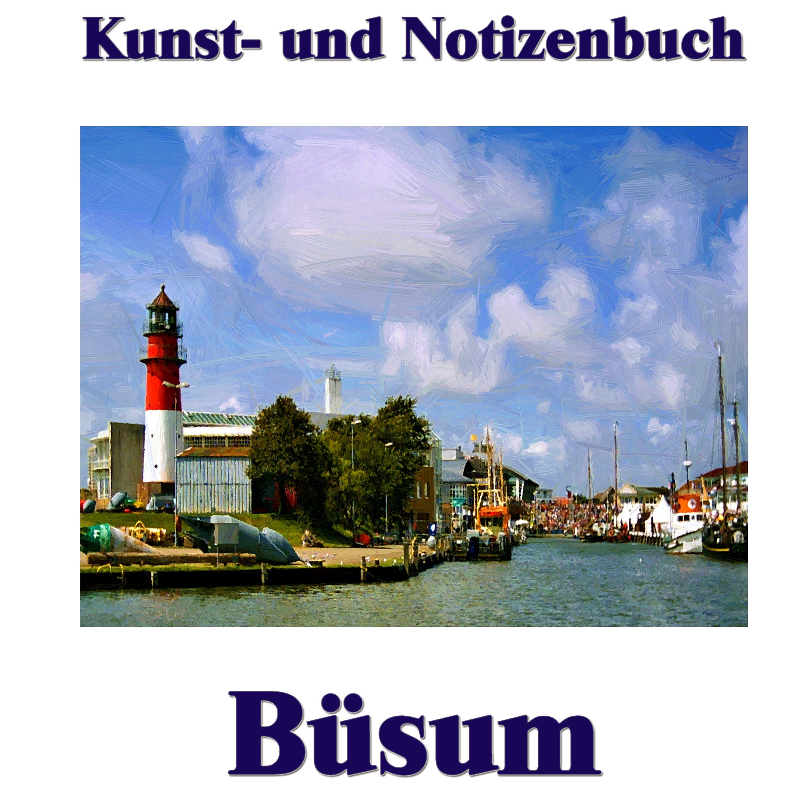 Vorderes Coverbild Kunst- und Notizenbuch Büsum