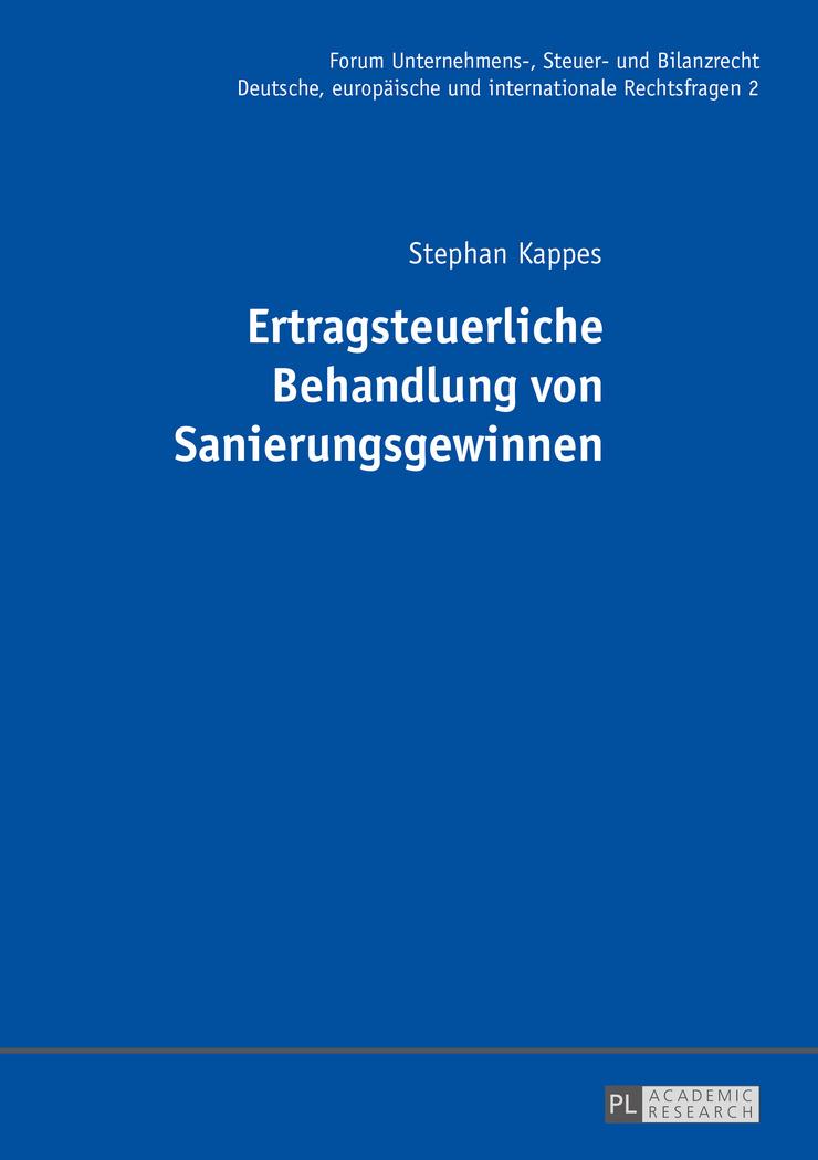 Vorderes Coverbild Ertragsteuerliche Behandlung von Sanierungsgewinnen