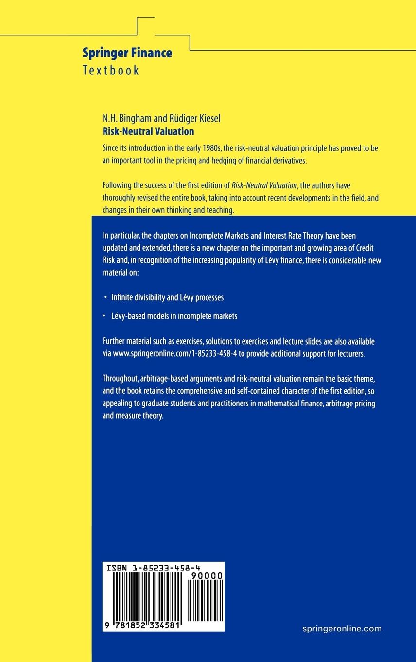 Rückseitencover Risk-Neutral Valuation
