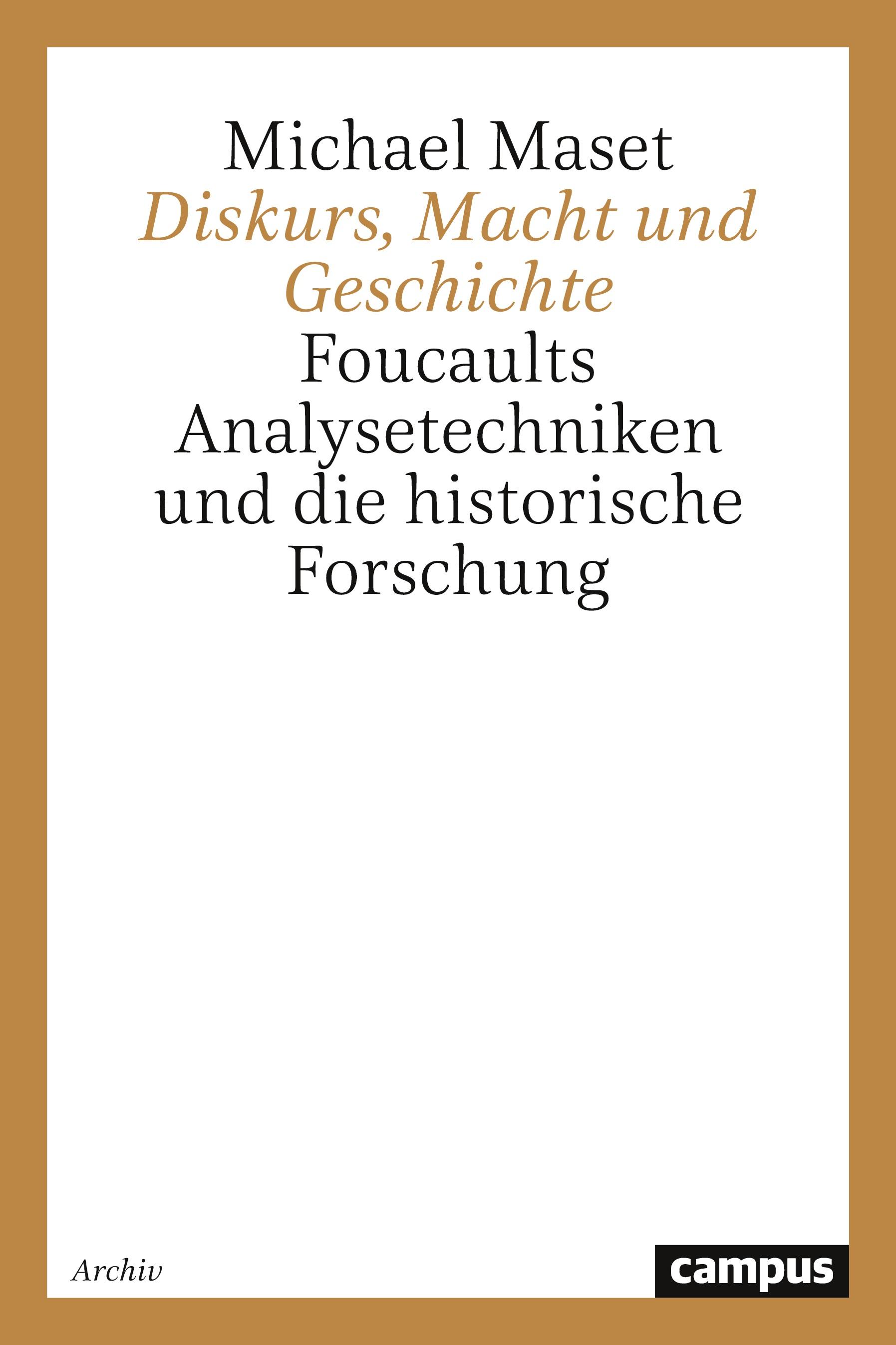 Vorderes Coverbild Diskurs, Macht und Geschichte