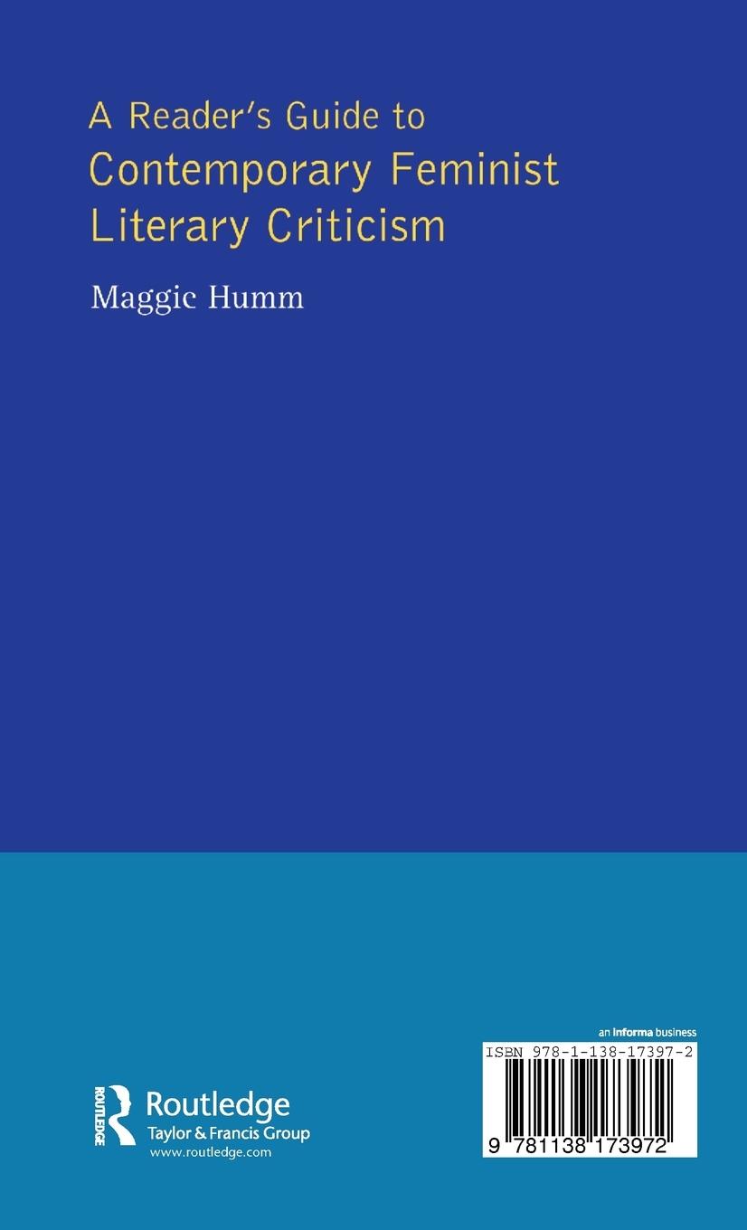 Rückseitencover A Readers Guide to Contemporary Feminist Literary Criticism