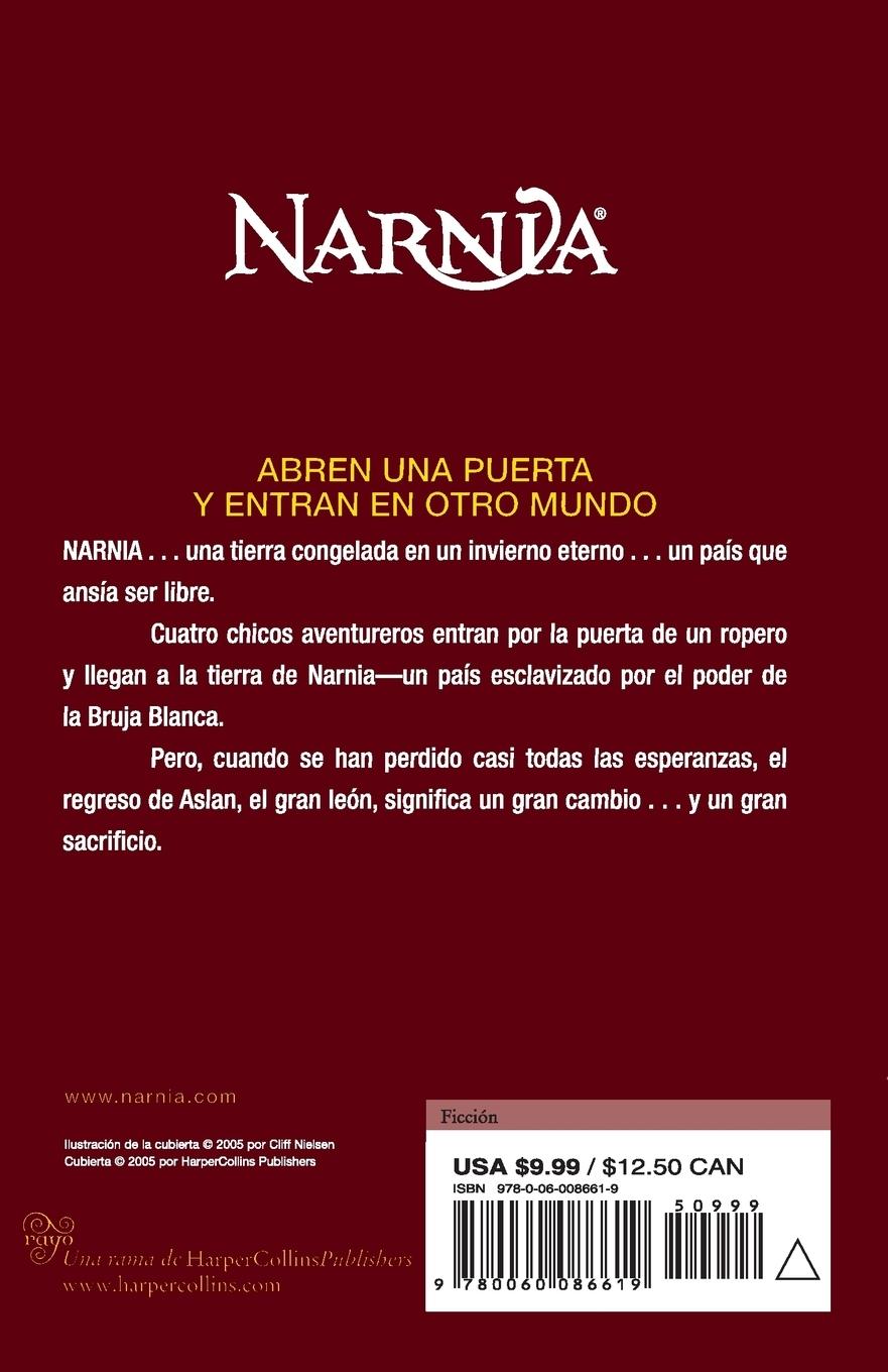 Rückseitencover El León, La Bruja Y El Ropero