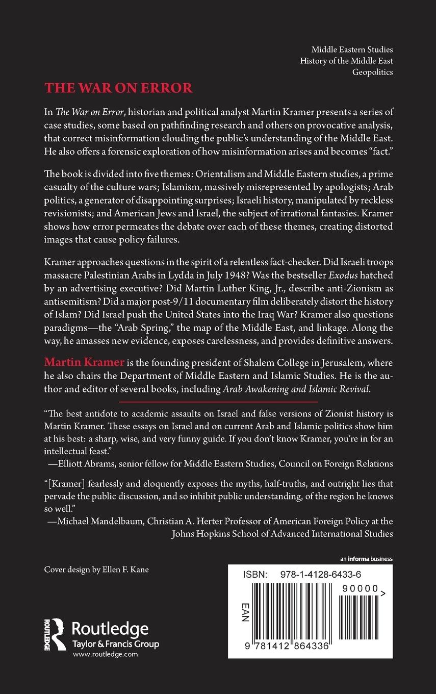 Rückseitencover The War on Error